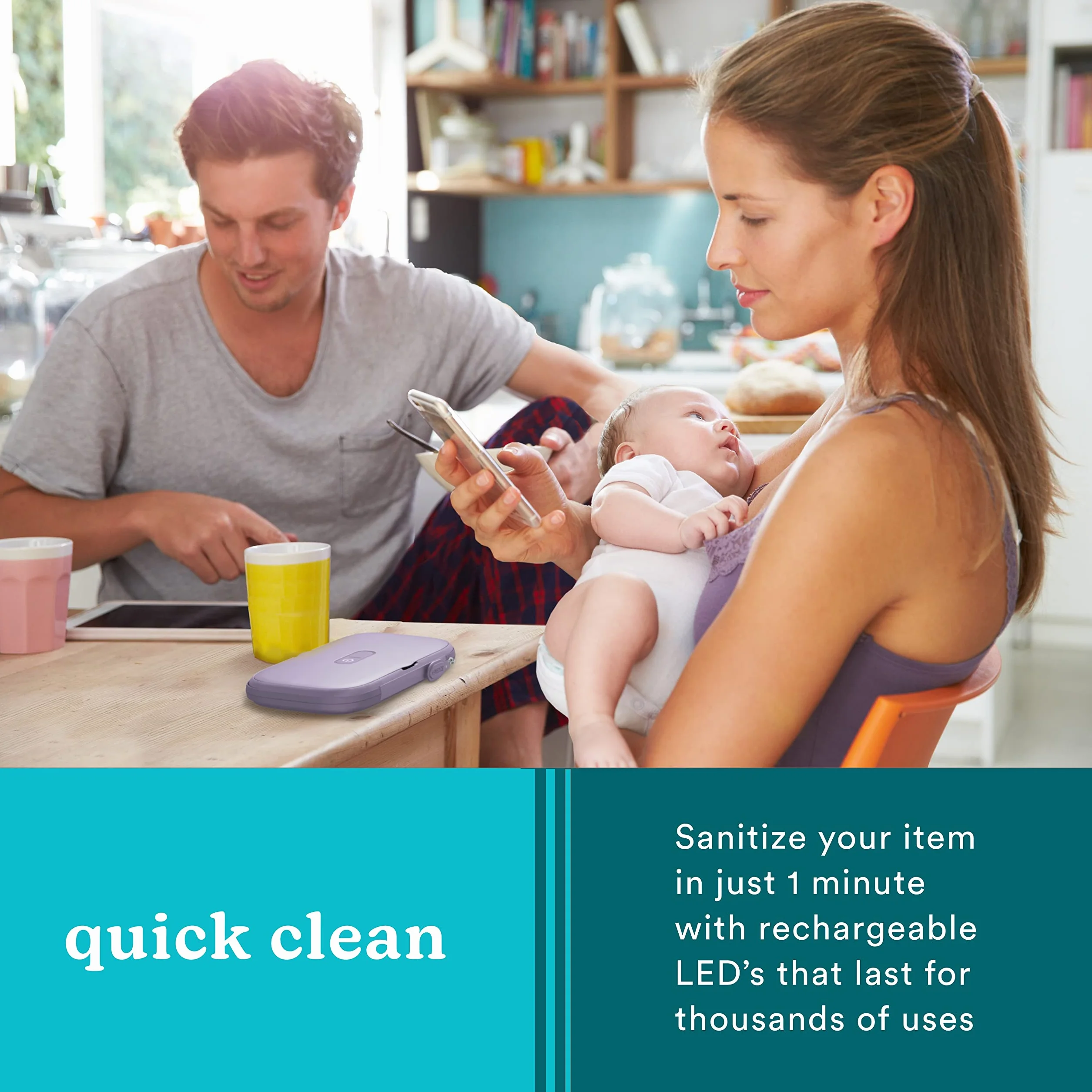 HoMedics Désinfectant UV pour téléphone