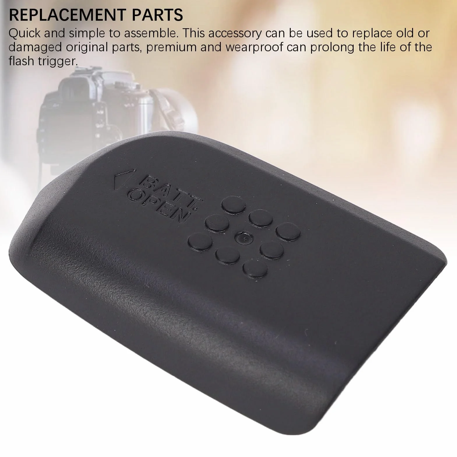 aqxreight Remplacement du Couvercle de Porte de Batterie YN-E3 RT Flash - Livre de Compartiment ABS pour Ajustement sécurisé