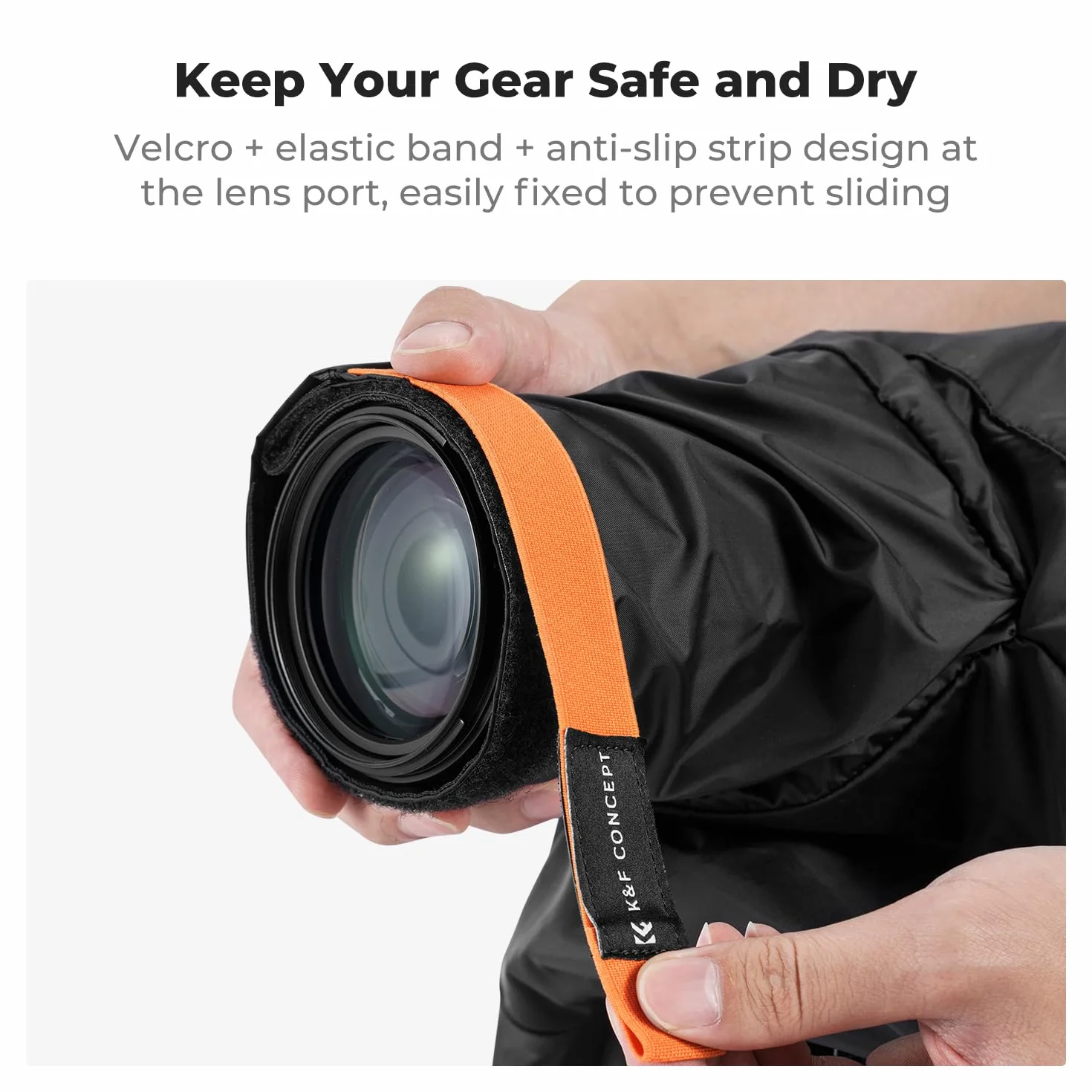 K&F CONCEPT Housse de Pluie pour Appareil Photo, Caméra Couverture Housse de Protection imperméable et Anti-poussière pour Nikon Canon Sony Appareil Photo DSLR