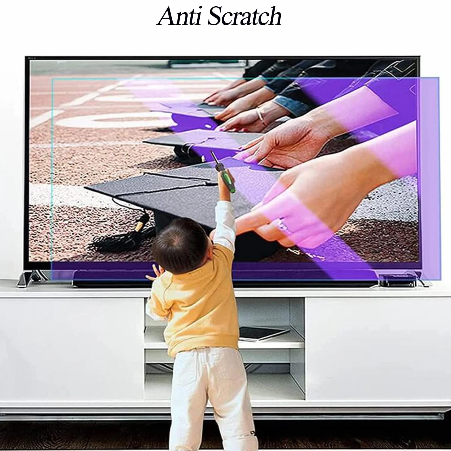 Film Anti-reflet TV Anti-Lumière Bleue 32-46 Pouces Protection Écran HD-42in