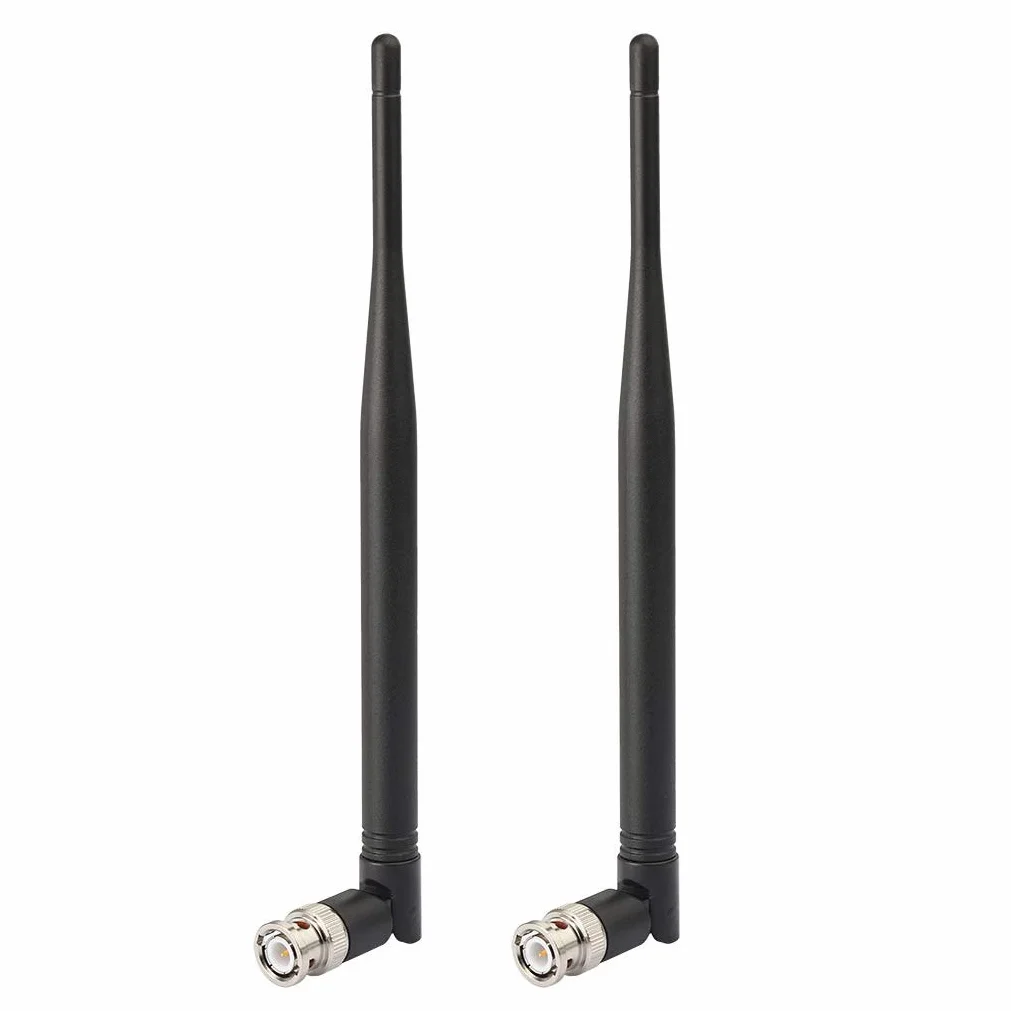 Bingfu Antenne UHF Mâle BNC 400MHz-960MHz Récepteur Microphone sans Fil (Paquet de 2) Compatible avec Récepteur de Micro Audio Numérique à Distance Dispositif Tuner Amplificateur Radio-Amateur