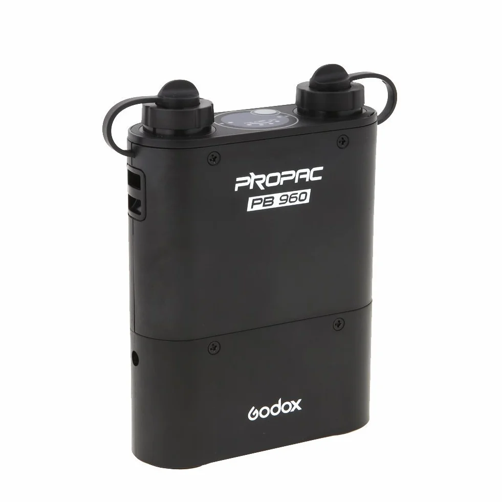 Fomito Godox PB960 Batterie Portable pour Flash Externe, Double Sortie, pourNikon SB910, SB900, SB800, SB28 Euro, SB28DX, SB80DX,for AD600 AD360 II AD180 Flash pour téléphone Portable