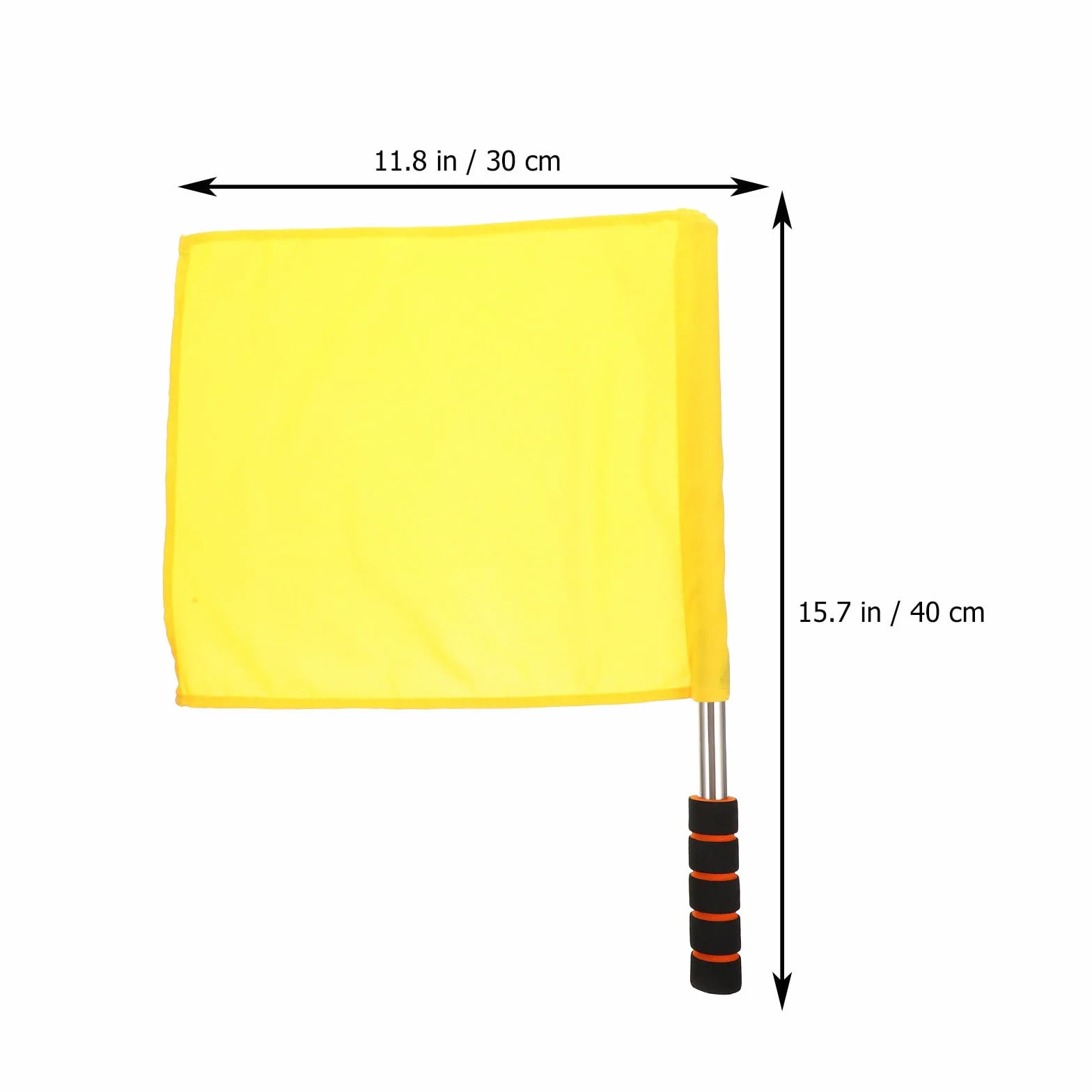 Amosfun Drapeau Jaune de Signalisation pour Arbitre Football Plein Air