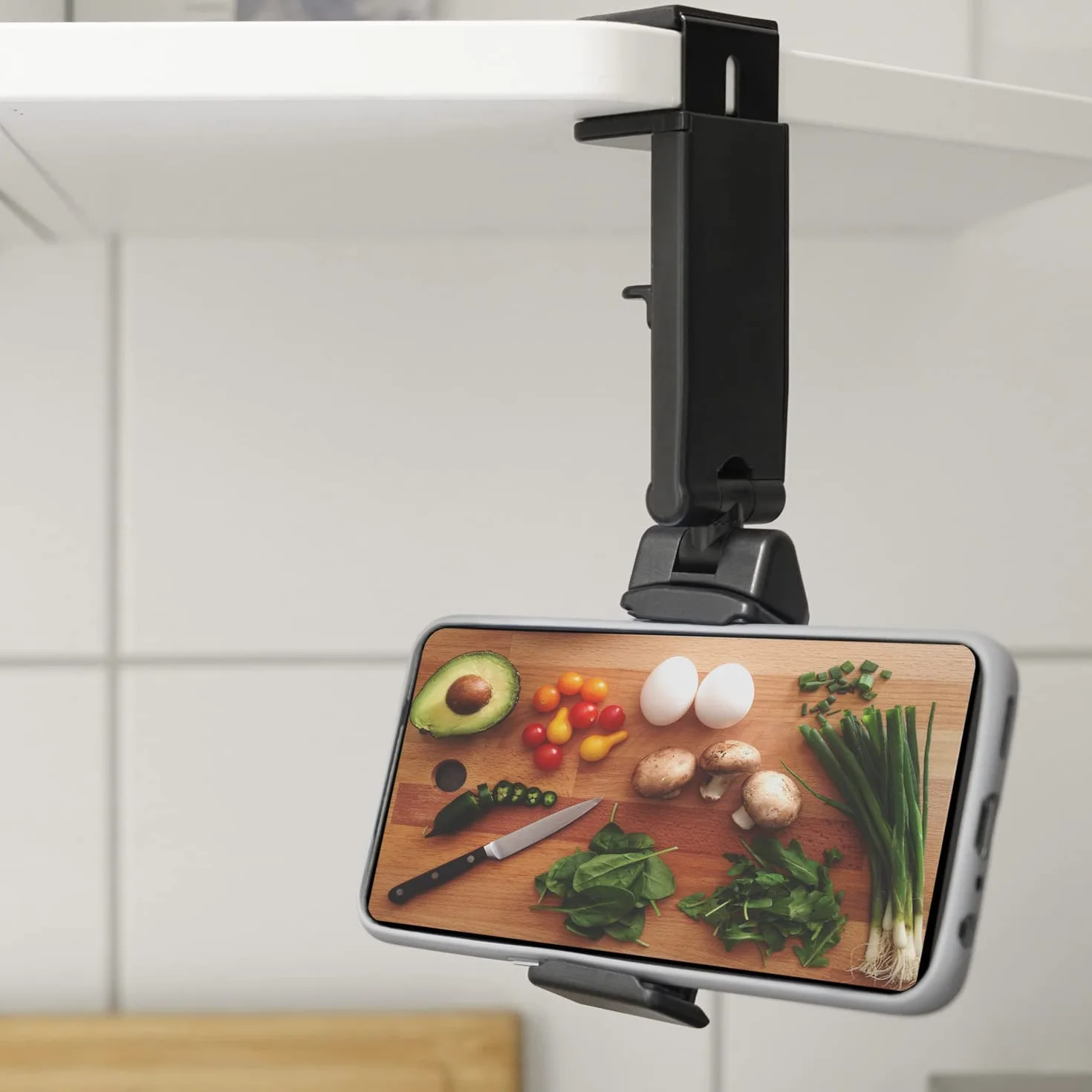 Wicked Chili 2X Support de téléphone Portable Flexible Pliable avec rotule à 360° et Pince de Table