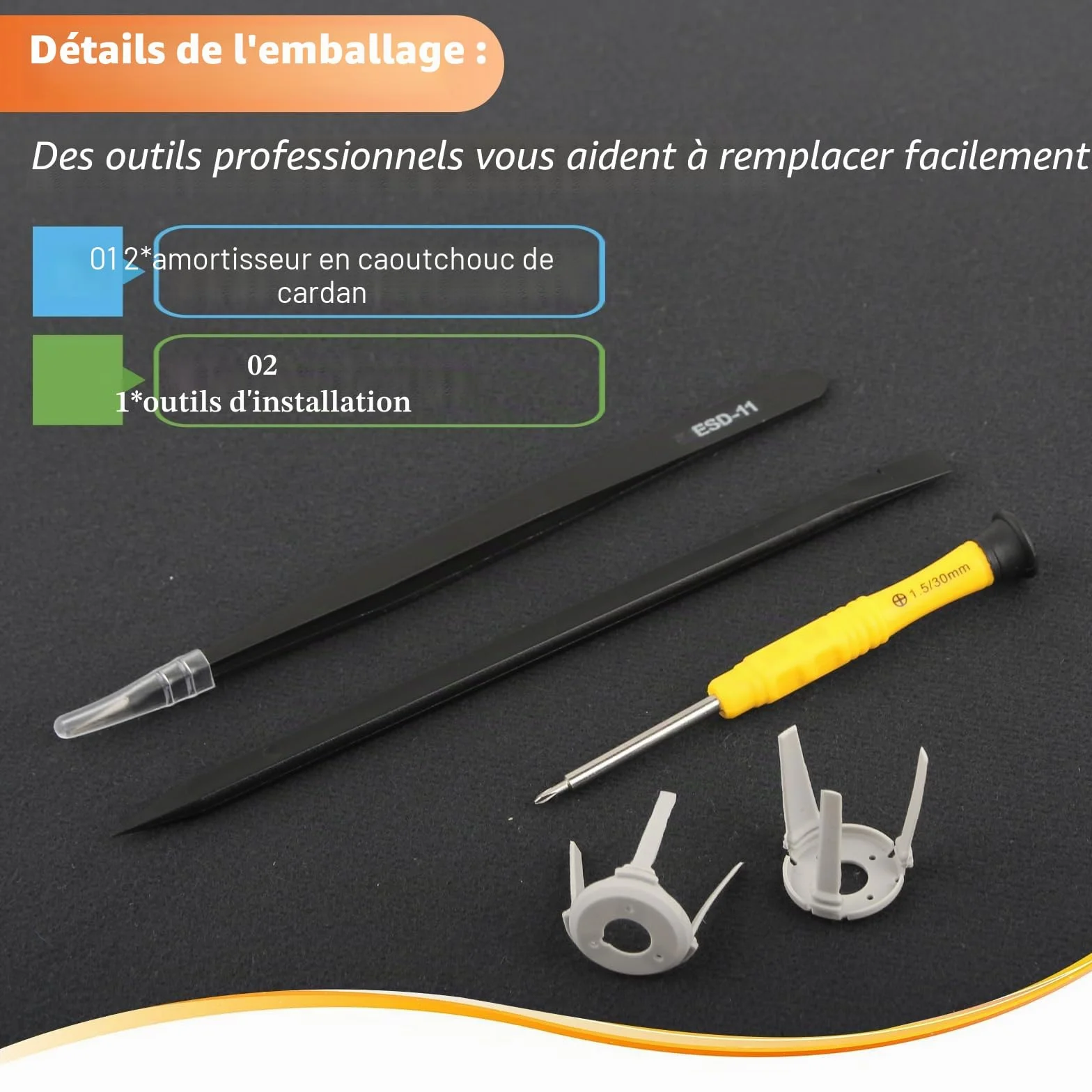 Caoutchouc Nacelle pour DJI Mini 4 Pro Amortisseurs en Caoutchouc Mini 4 Pro Gauche et Droit Boule Amortisseur pour DJI Mini 4 Pro(Style Long)