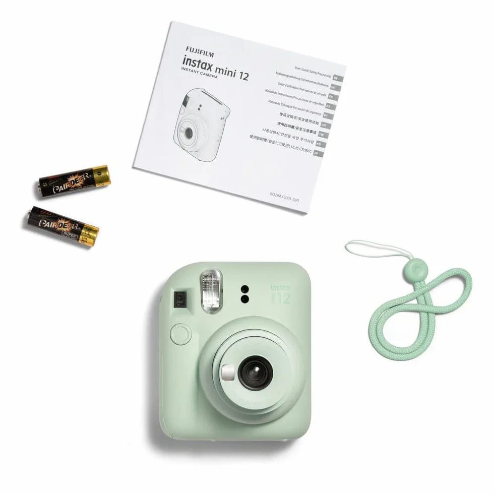 Fujifilm Instax Mini 12 Appareil Photo instantané avec Pack de 40 pellicules Vert Menthe