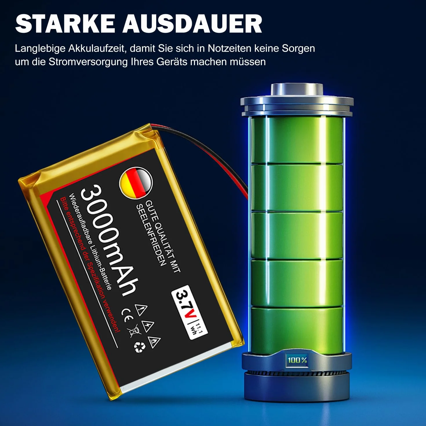 Batterie Lithium 3,7 V 3000 mAh, 1 S, 1 C, avec Carte de Protection et connecteur Micro JST 1.25, pour Carte de développement Arduino Node MCU ESP32