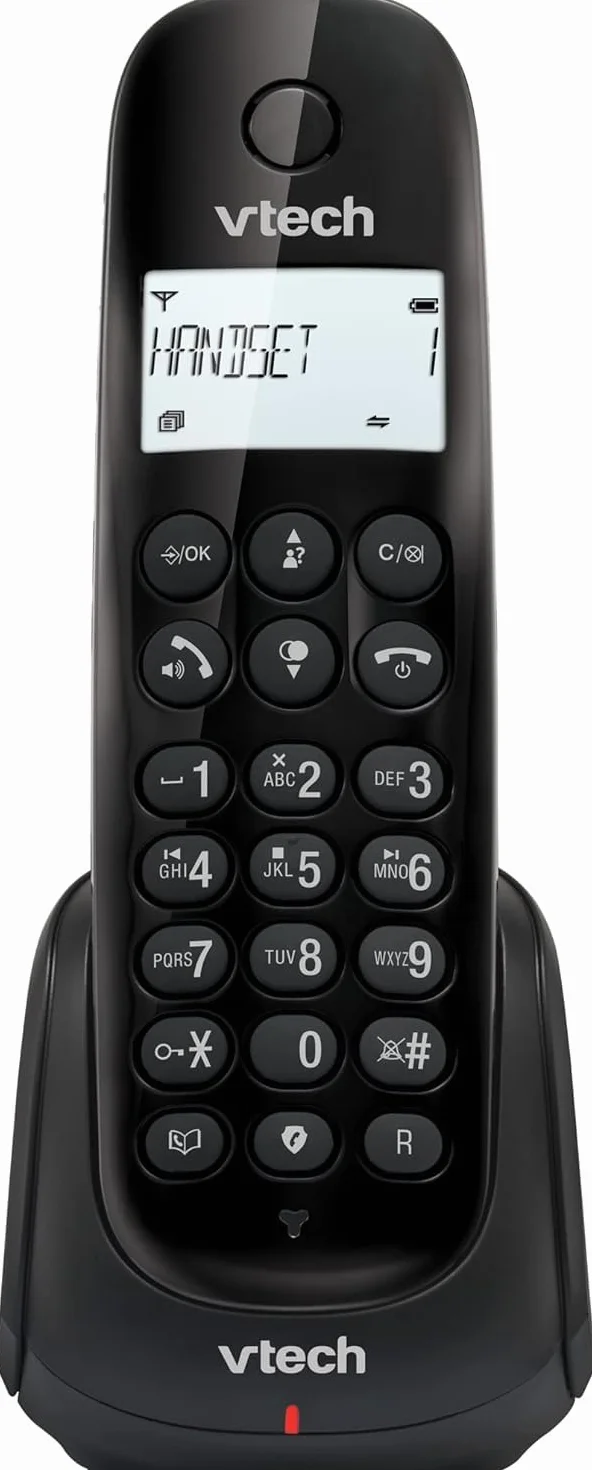 VTech CS1450 Téléphone sans Fil DECT avec Répondeur, Mains Libres, Blocage d'Appels, Identification de l'Appelant, Écran Rétroéclairé