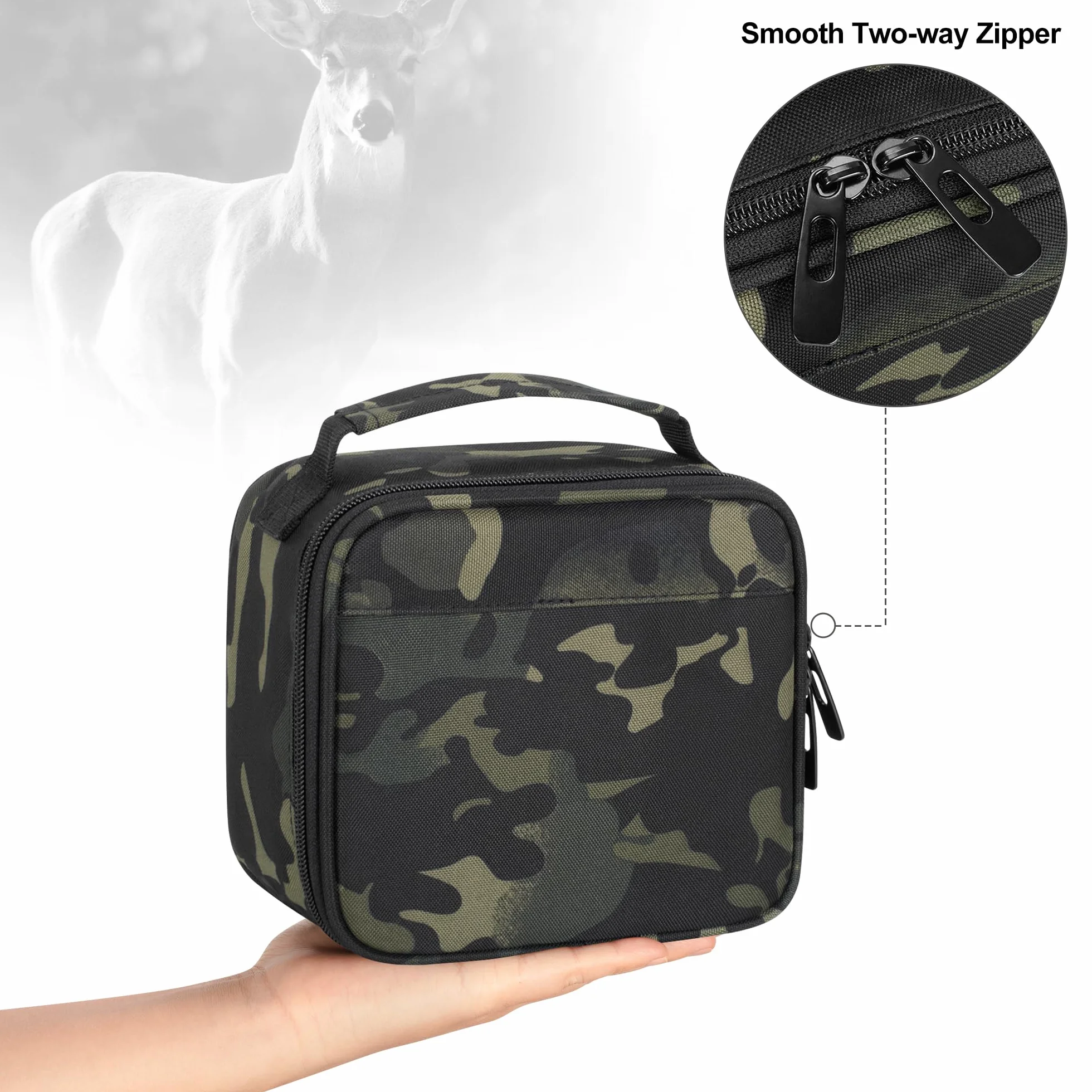 CURMIO Sacoche pour Vision Nocturne, Sac de Rangement pour Jumelles et Accessoires