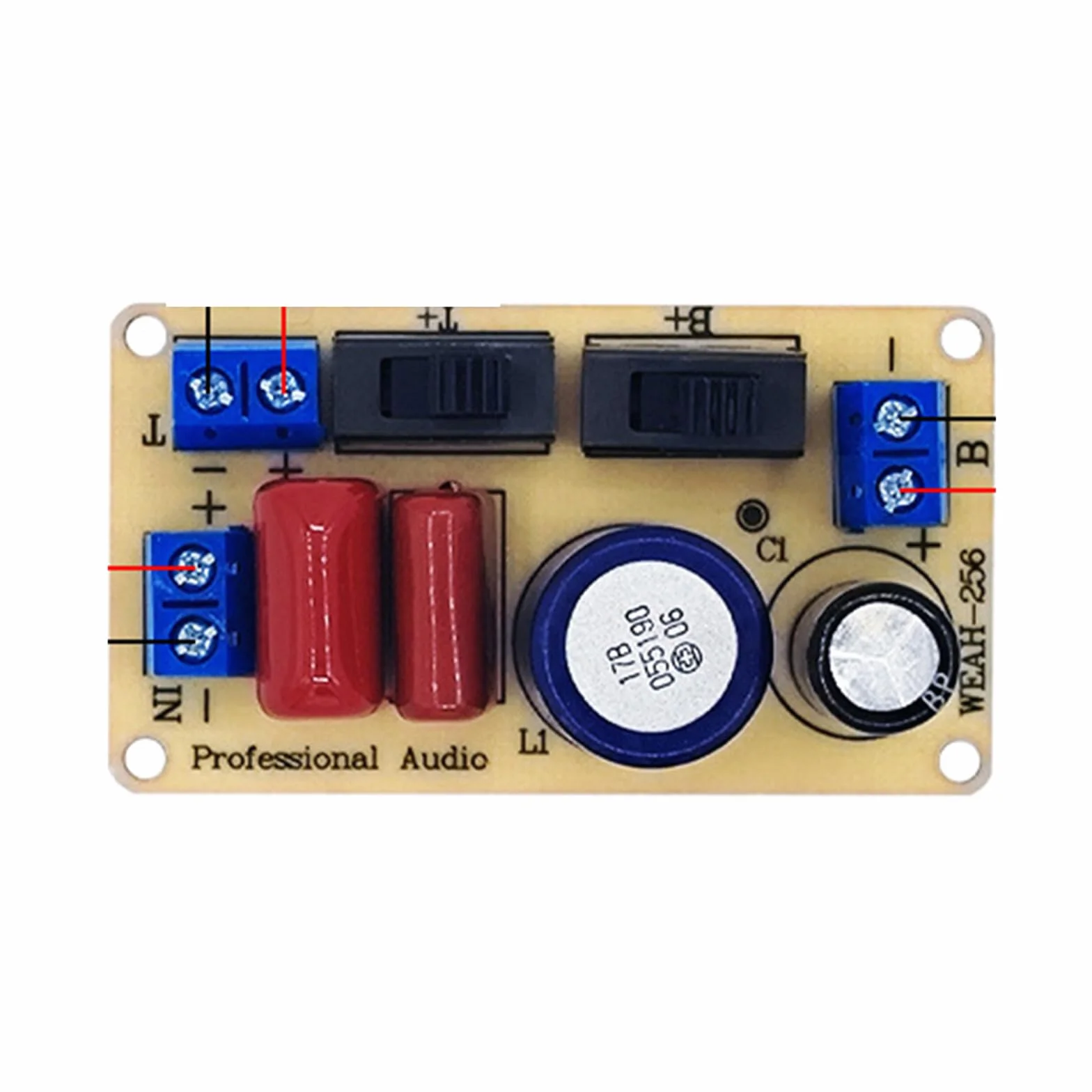 Séparateur de fréquence de haut-parleur 2 voies haute performance pour projets de chips aigus et basses profondes