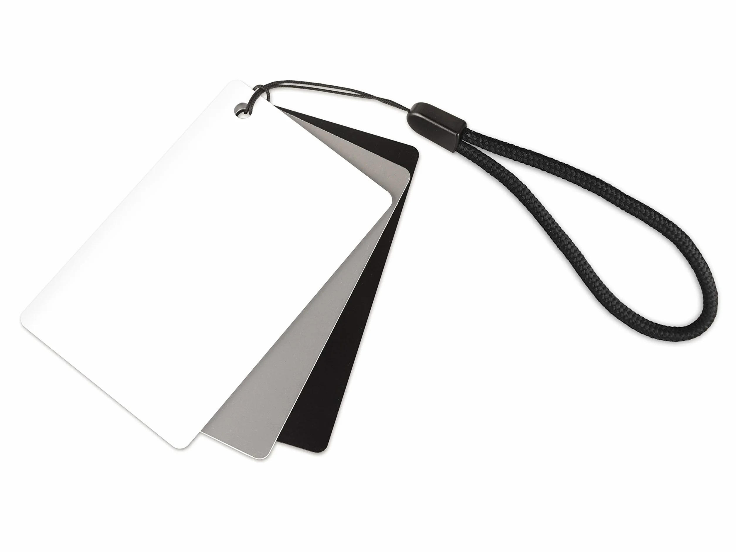 Grey Card. Carte Grise pour la Balance des Blancs Manuelle. Les Vraies Images Couleur en Photographie. en Format Carte bancaire avec Cordon de Transport.