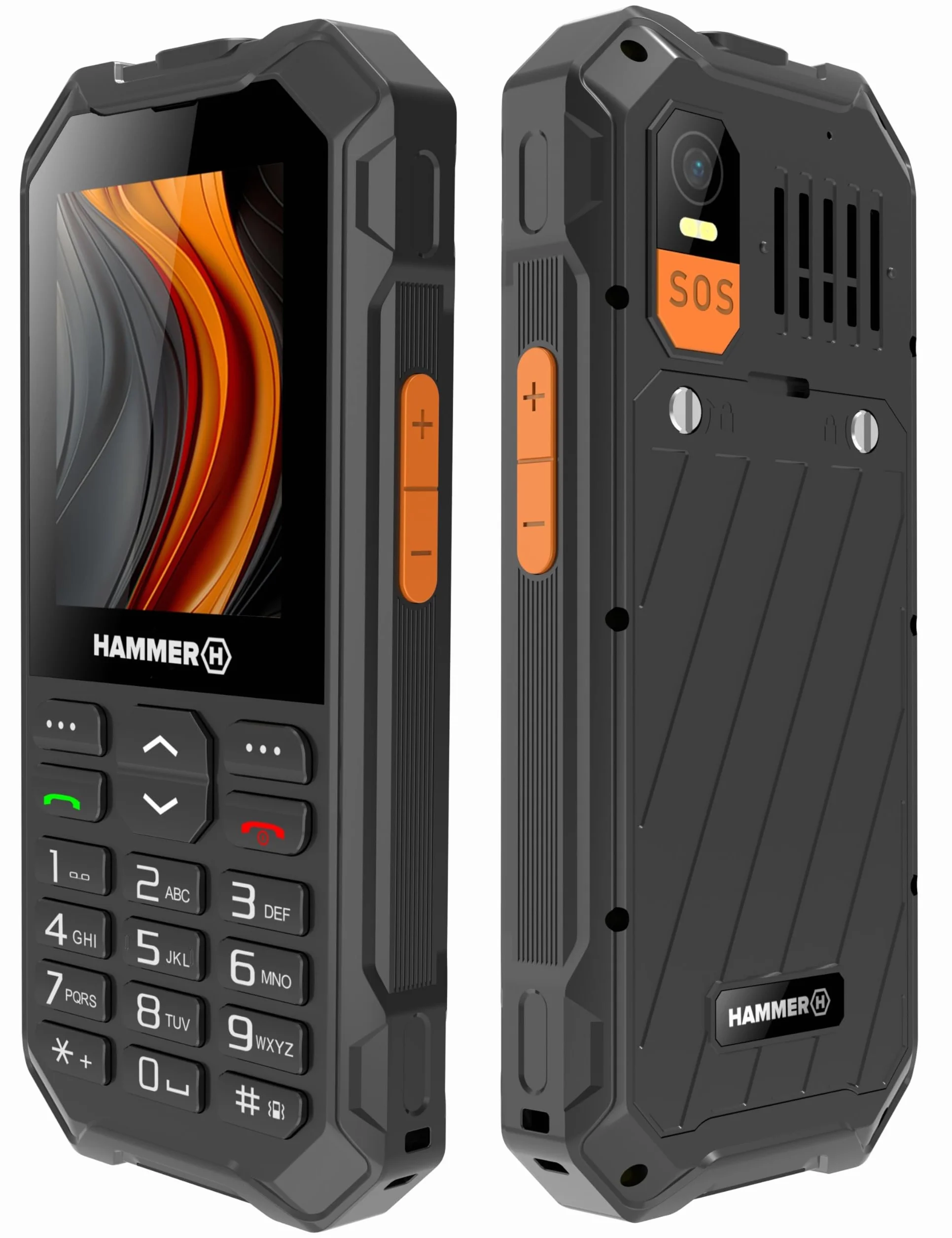 Hammer 6 LTE Téléphone à touches IP68 2500mAh 2,4 pouces