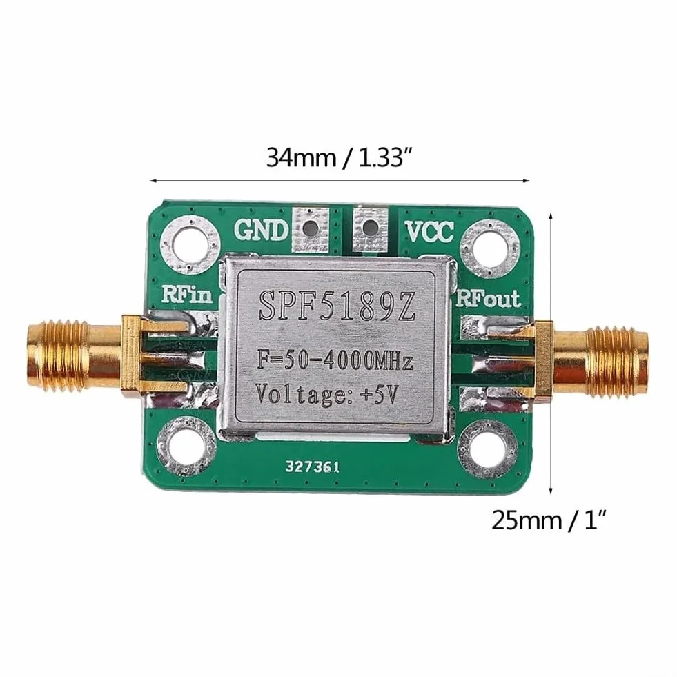 Ultra faible bruit RF LNA 50 4000 MHz SPF5189Z pour récepteurs radio haute sensibilité
