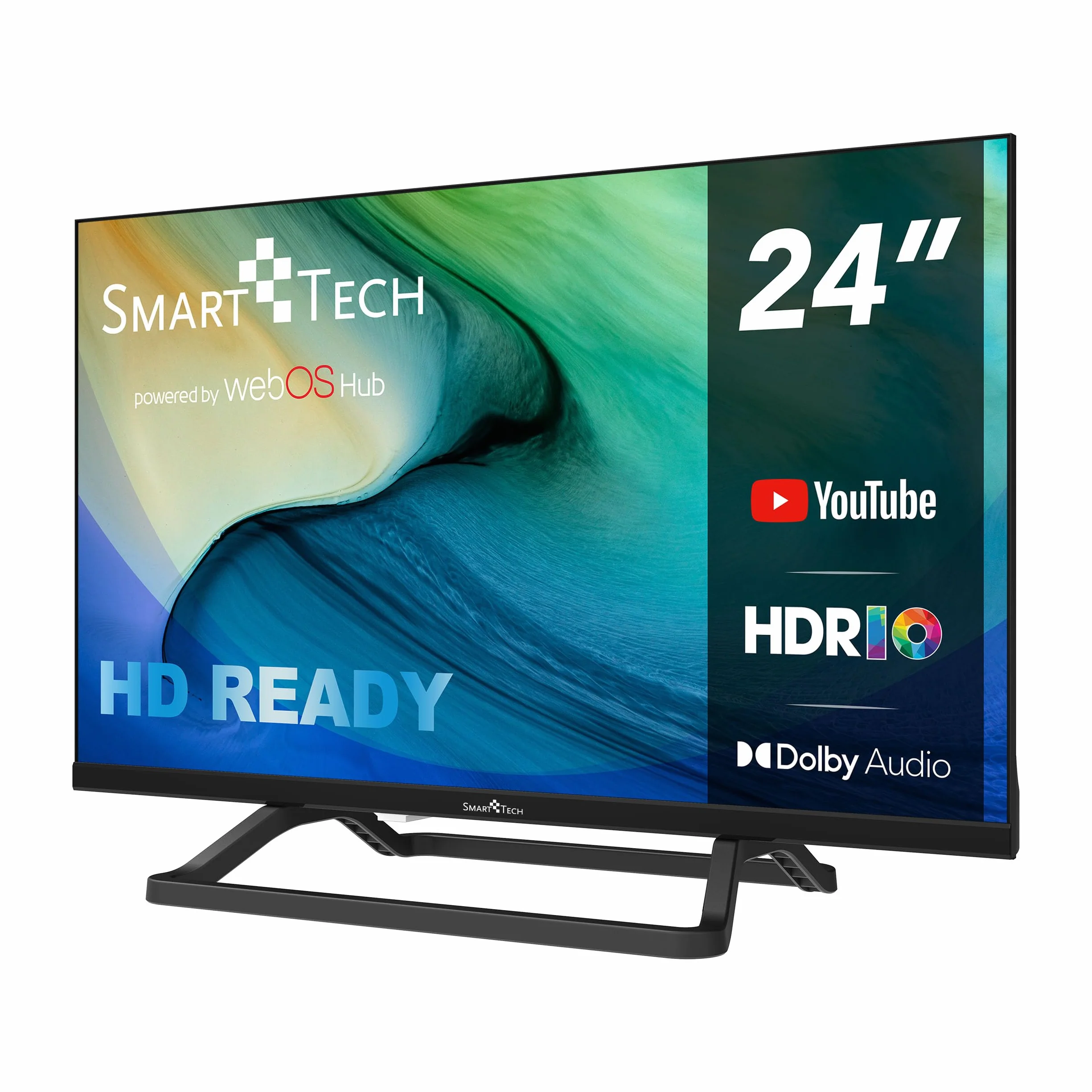 Smart Tech TV LED HD 24' (60 cm) Smart TV Web OS-24HW01V3- Netflix, Prime Video, Youtube 3xHDMI - 2xUSB -Dolby Audio