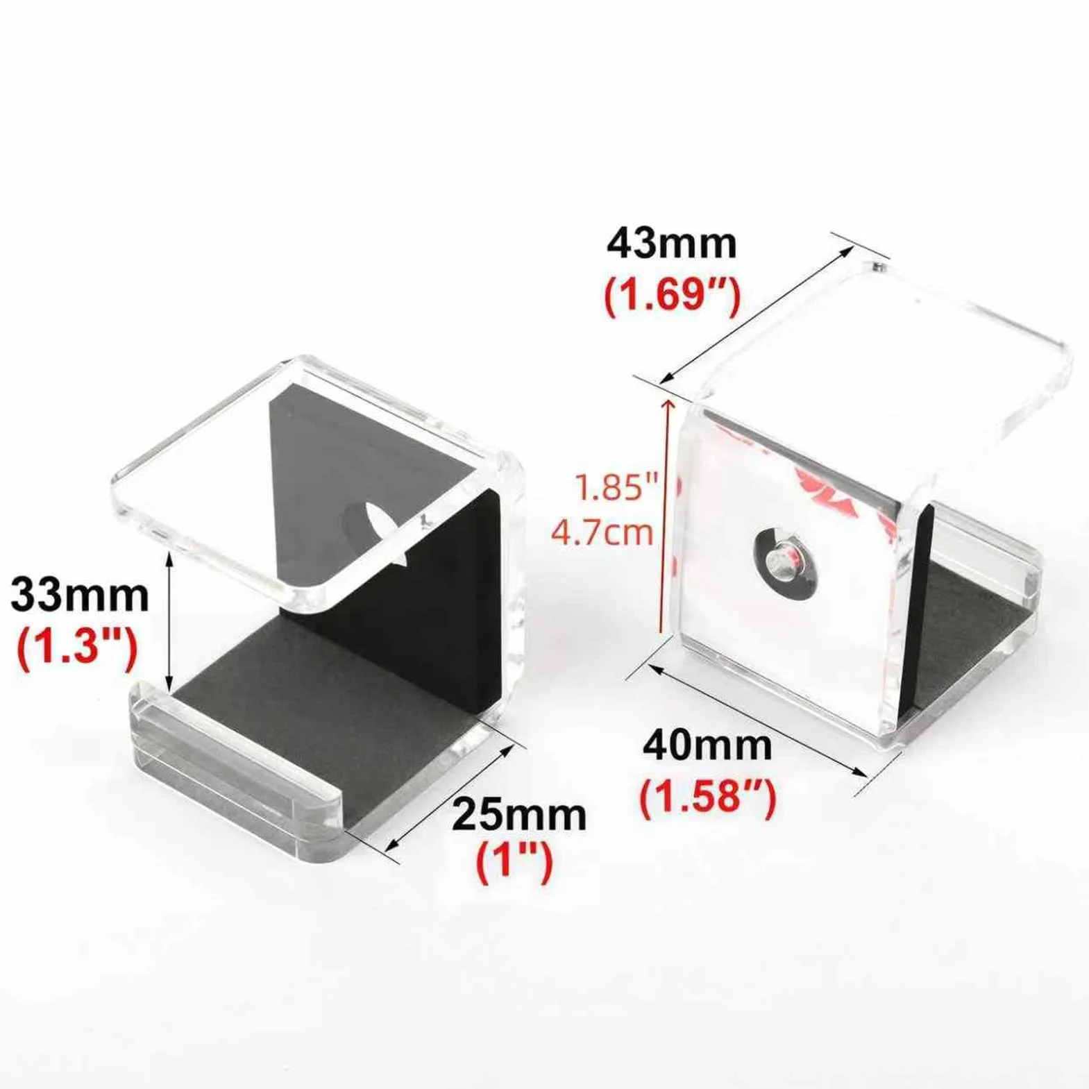 Support Mural pour Crosse de Hockey 2 Pièces Fixation Rangement Horizontal Anti-Rayure