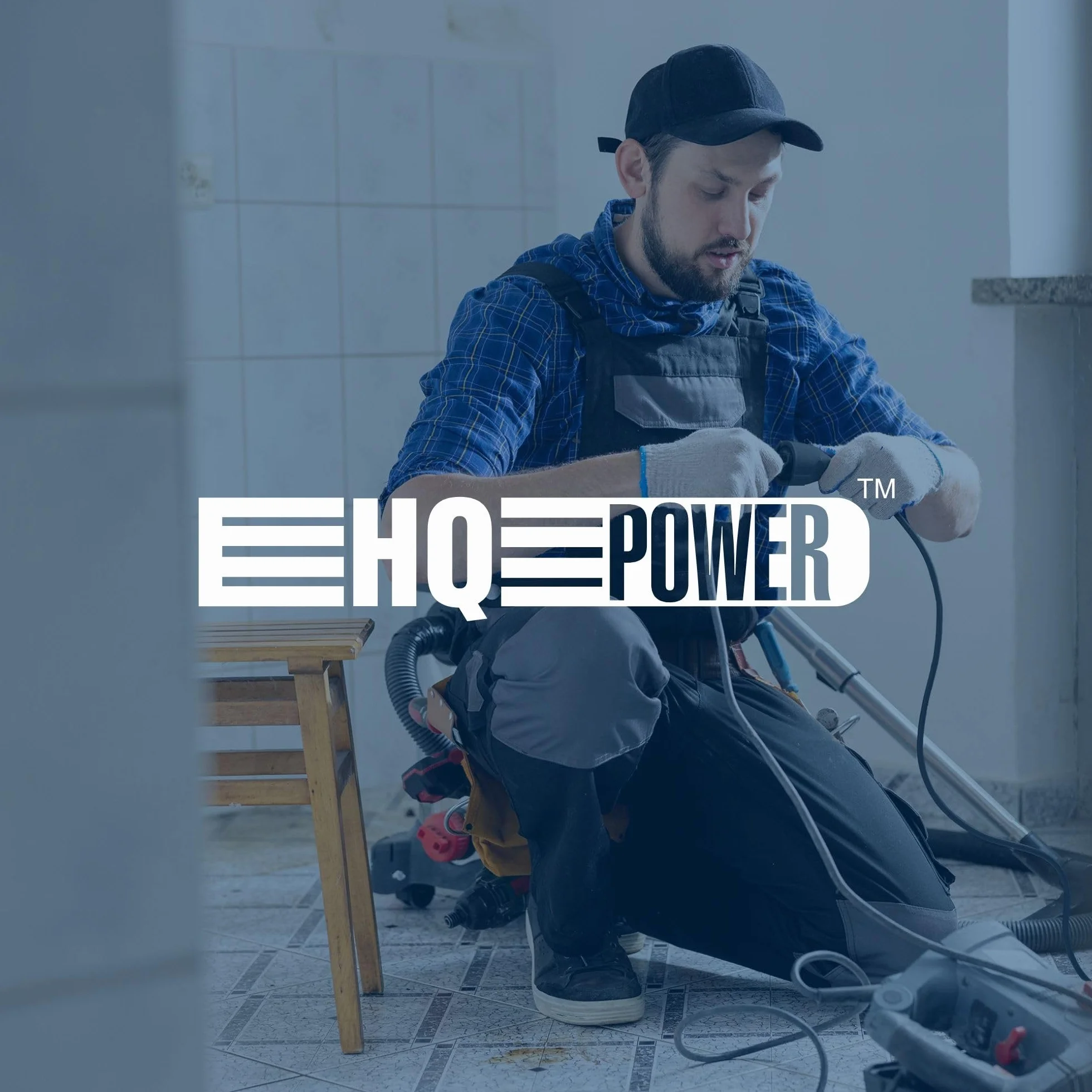 HQ-Power Rallonge, avec gaine rétractile, H05RR-F 3G2.5, 15 m, 16 A/230 V, 3680 W, type E/F, IP44, caoutchouc, noir