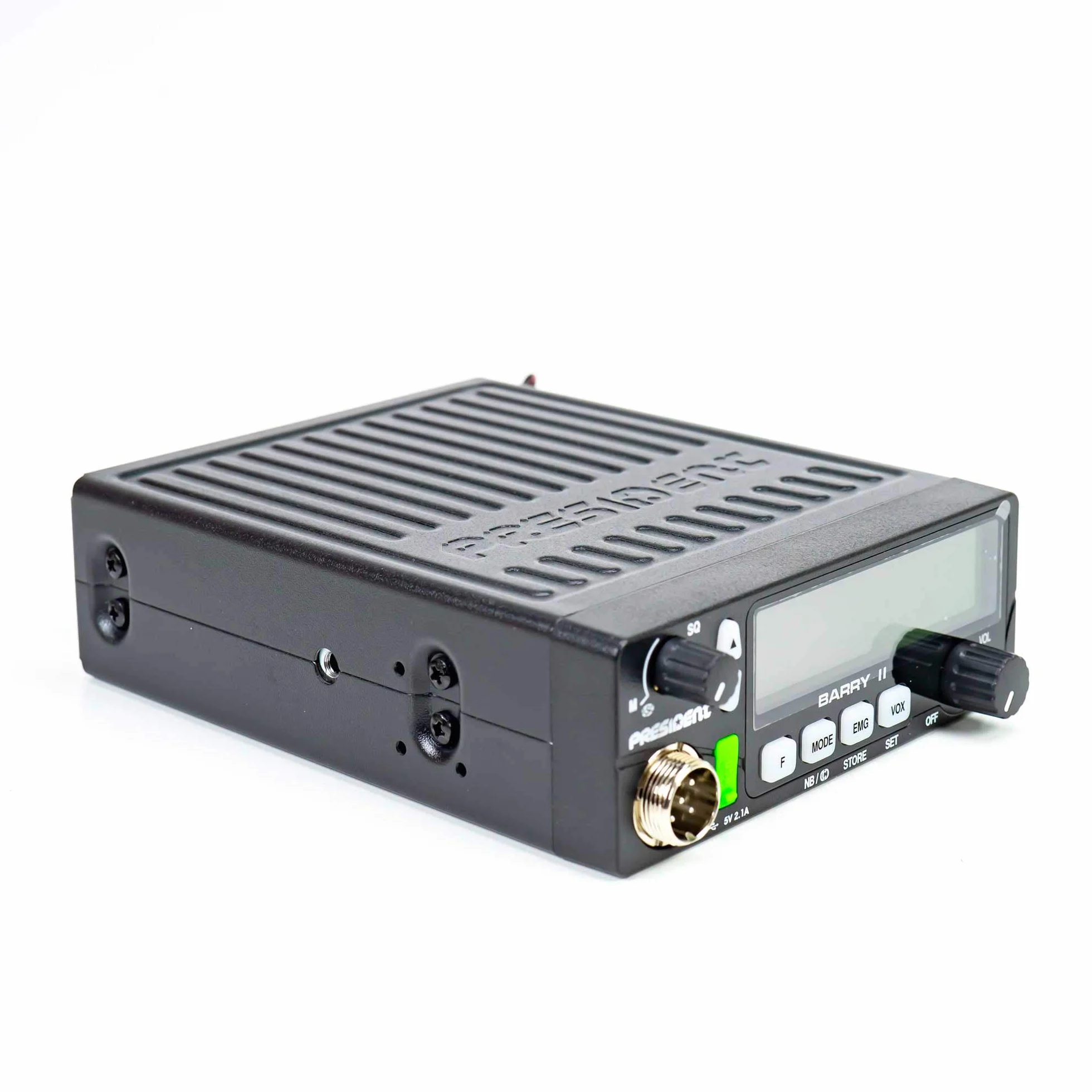Radio CB President Barry II ASC AM/FM, Roger Beep, NB, ANL, Port USB, 12V / 24V