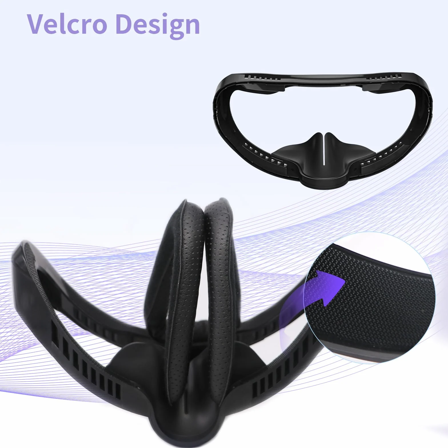 AODELAN Coussinet facial VR pour Playstation VR2 - Cuir respirant - Accessoire protection visage PS-VR2