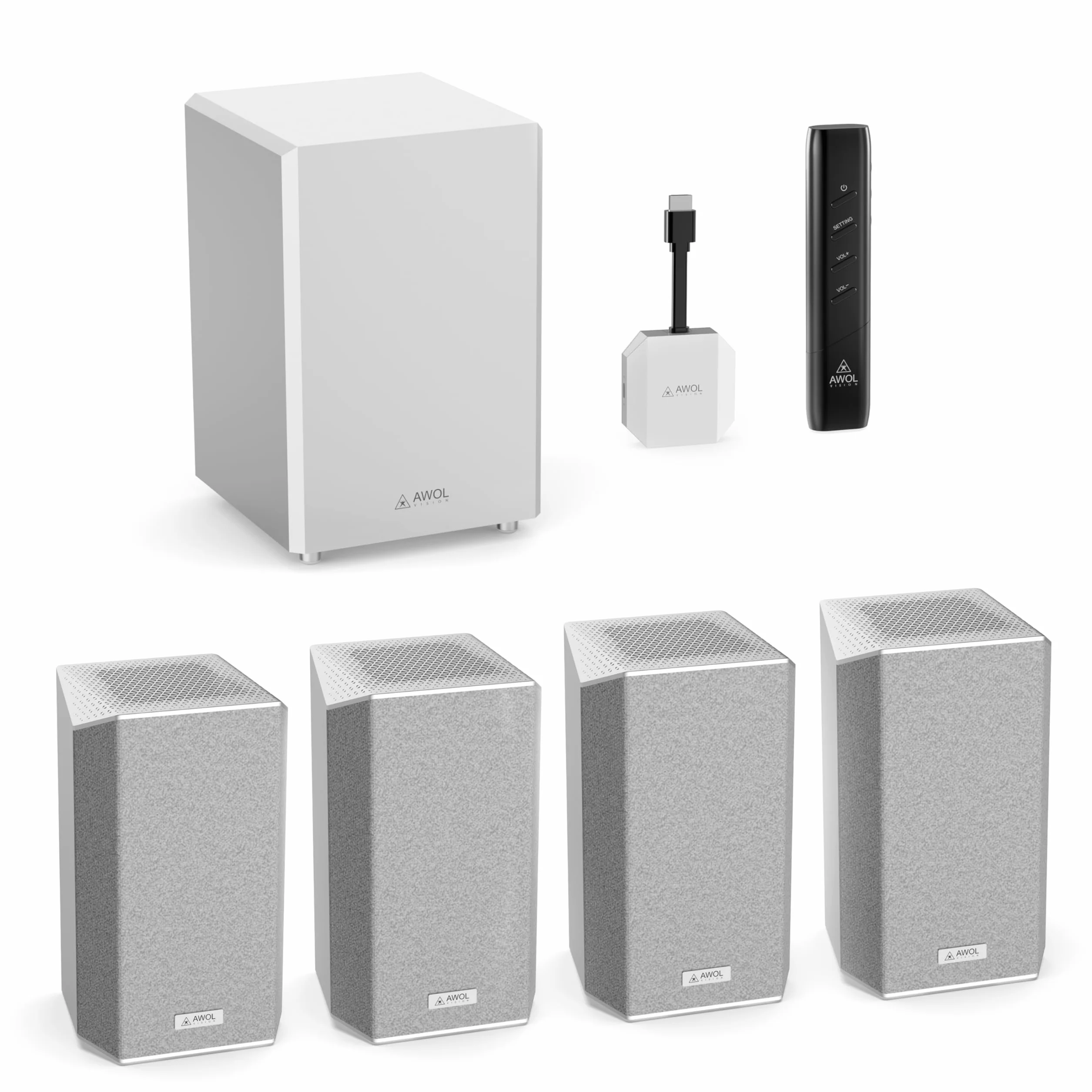 AWOL VISION ThunderBeat 4.2.2 Système Audio Cinéma Maison Sans Fil