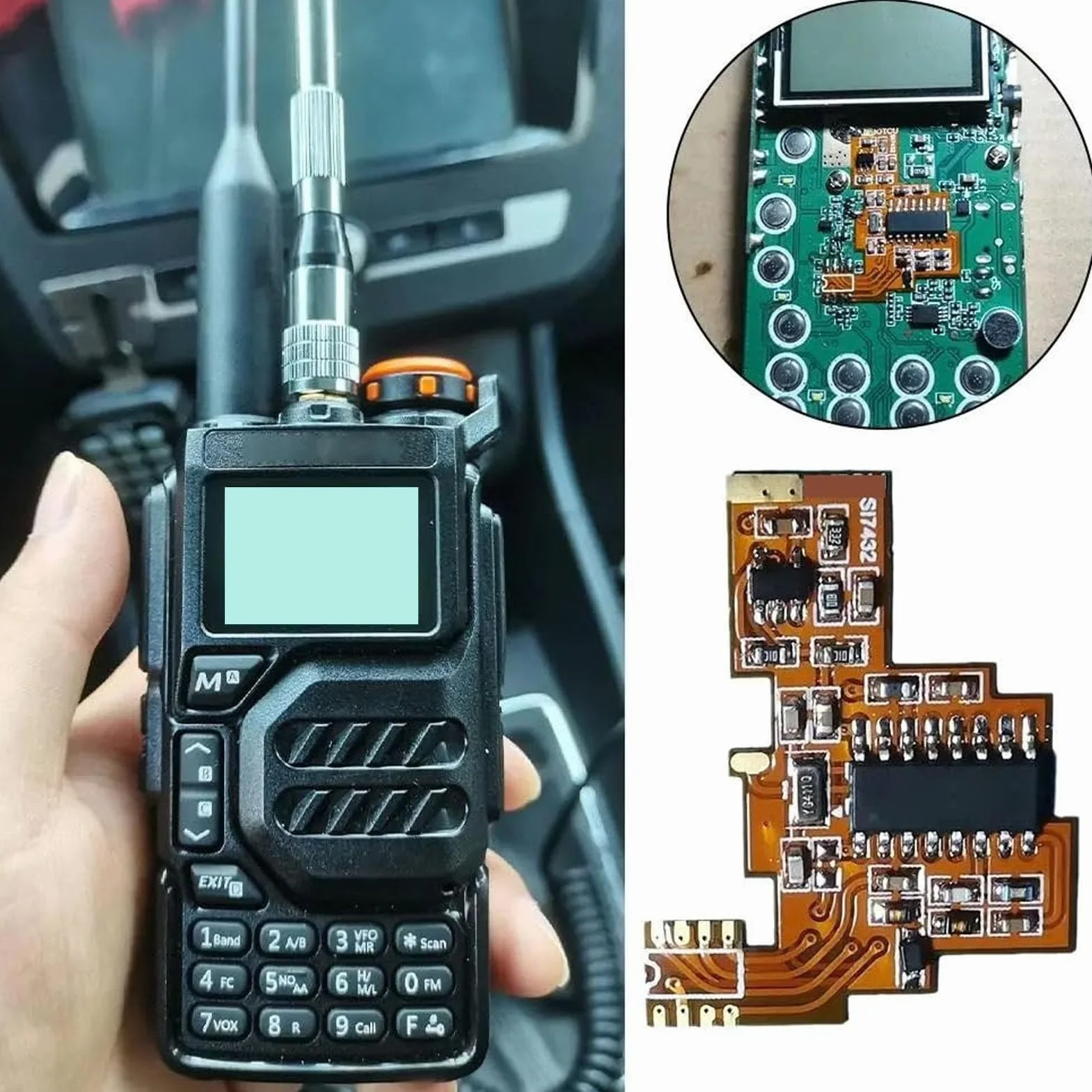 Quansheng UV K6 UV K5 Module de Modification Radio 2 Voies avec Puce SI4732, Carte Souple FPC 0,12 mm