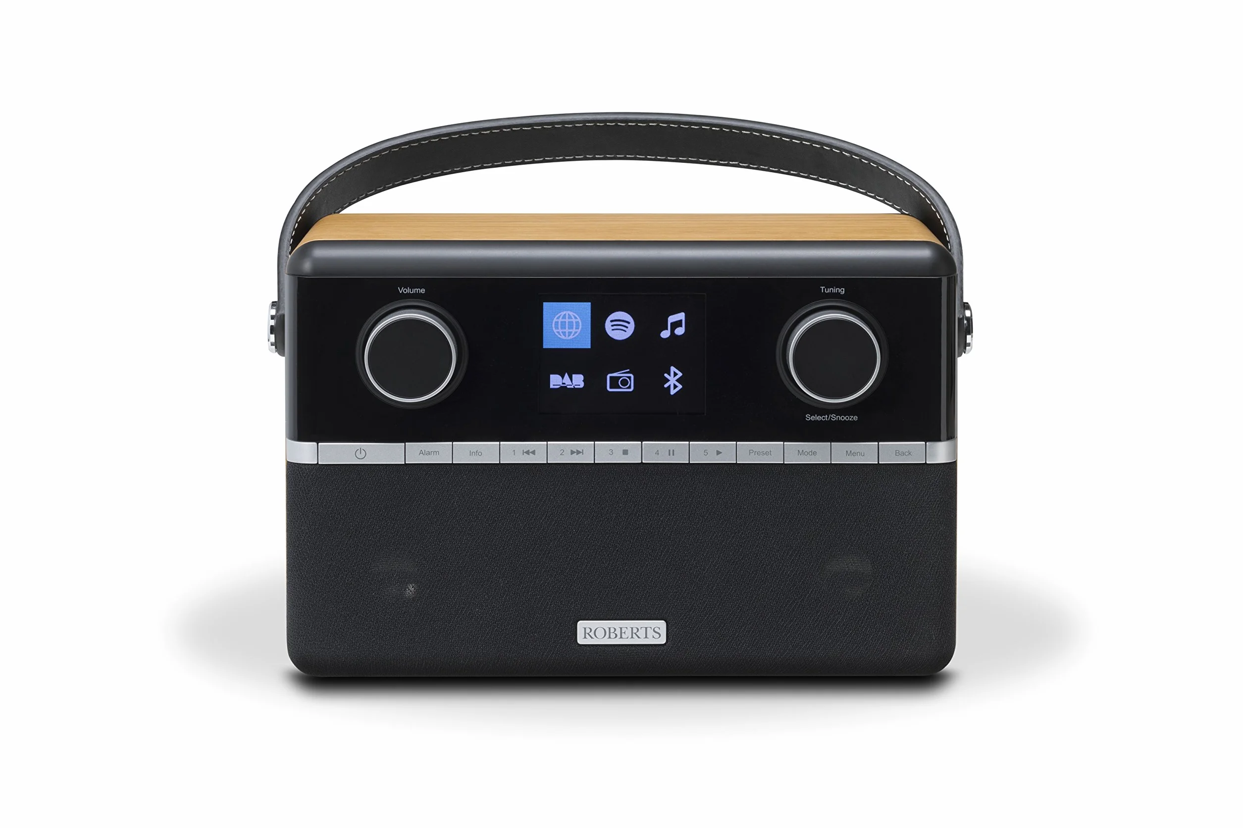 Roberts Radio Stream 94i Stéréo Internet Radio WiFi/Bluetooth Bois - Cerise