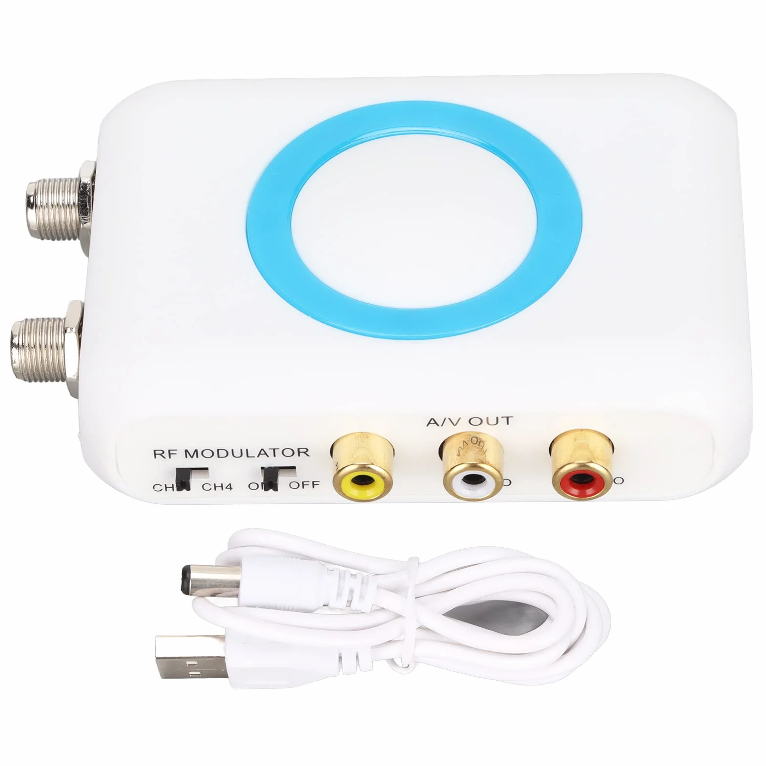 Dioche Adaptateur Coaxial vers HDMI Modulateur d'interface HD pour TV Hdm66 Support de Modulateur HD PAL/NTSC Format Sortie vers RF Modulateur pour TV