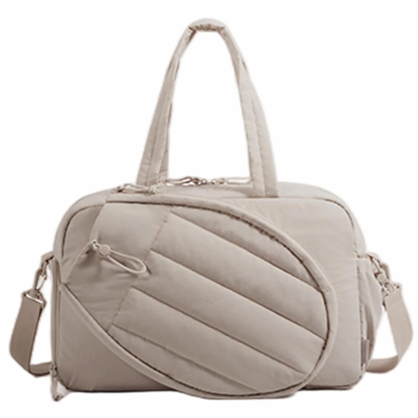 Sac de Raquette de Tennis Multifonctionnel pour Femmes, 2 Raquettes avec Compartiment à Chaussures et Poche Humide