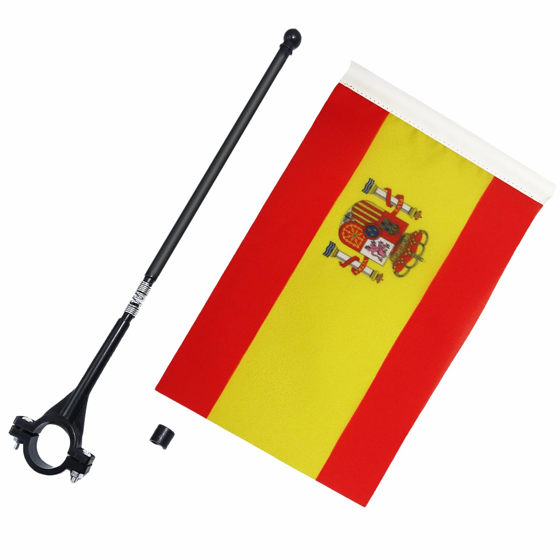 AZ FLAG Drapeau de Vélo Espagne 30x21 cm Polyester Hampe 30cm
