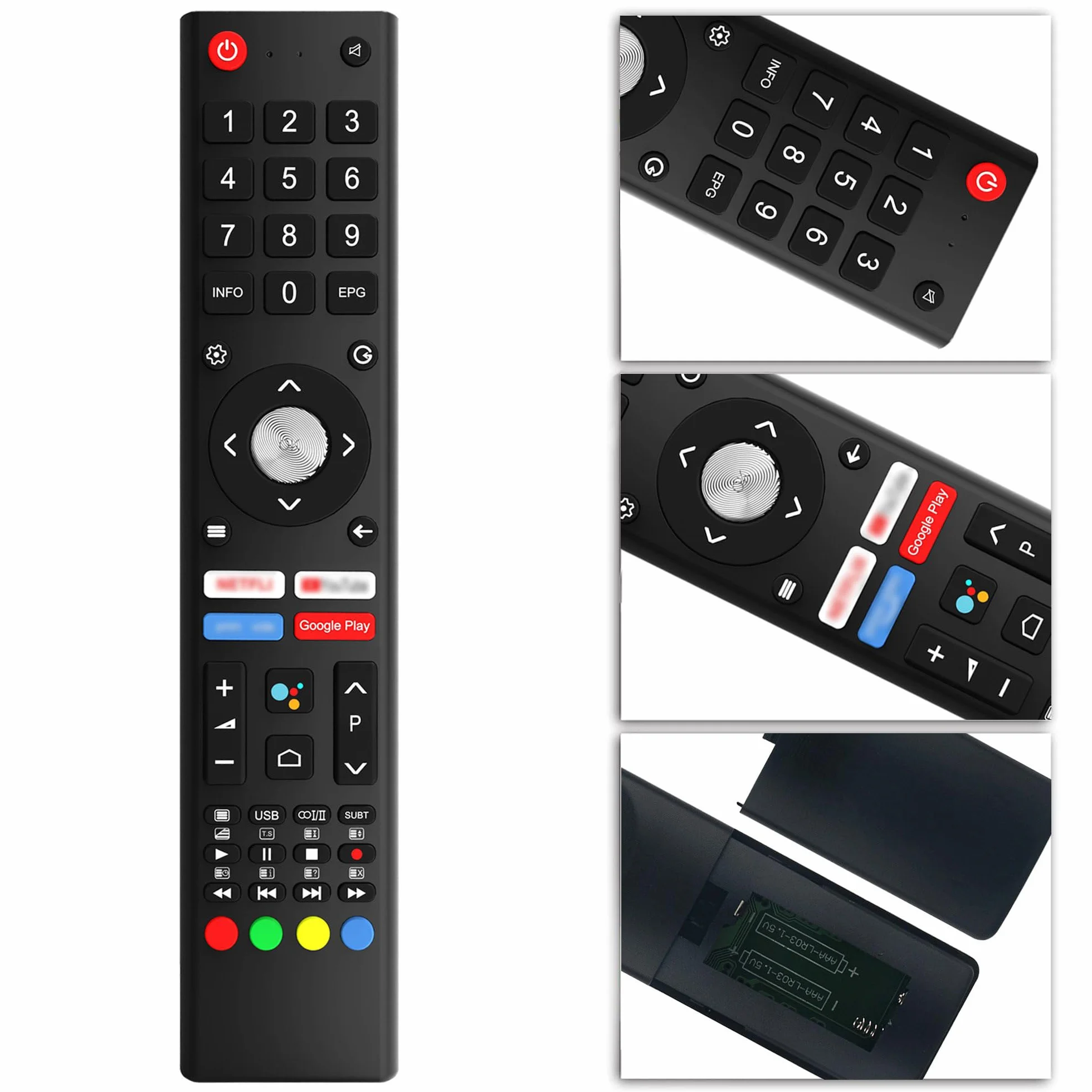 Télécommande TV de Remplacement pour ChiQ/Changhong/SABA – Compatible L32H7S, L40H7A, L50H7A, U55IP7UHD,etc - Aucun réglage requis