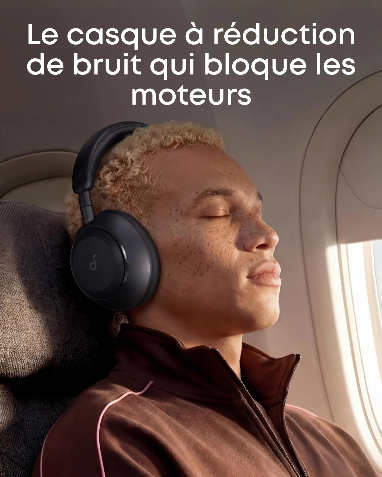 Soundcore Space 2 par Anker, Casque Bluetooth sans Fil, Casque à réduction de Bruit Active, Maintien Confortable, autonomie 50 h, Audio sans Fil LDAC Hi-Res, Double Connexion, Bluetooth 6.1