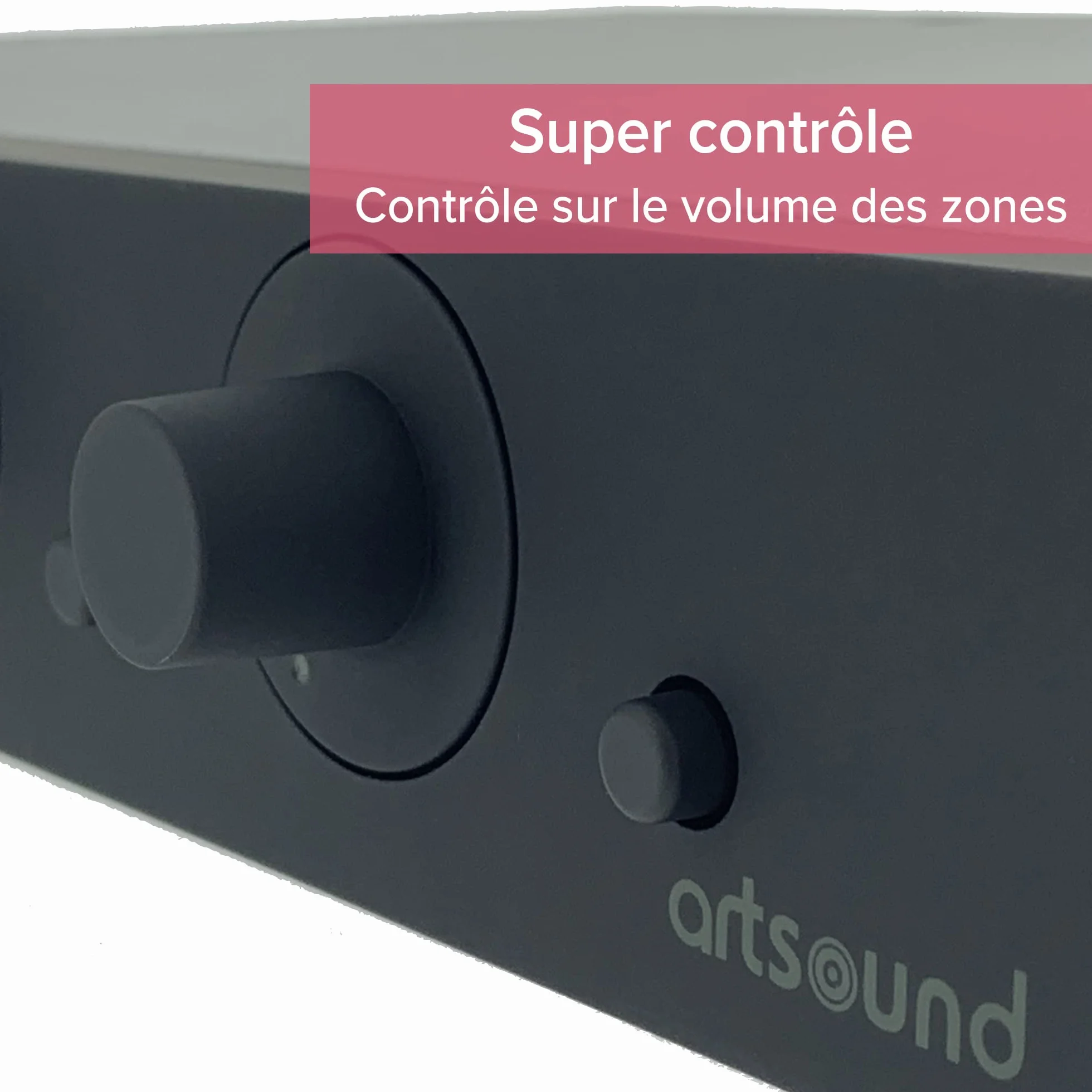 ArtSound SVC4.2 Distributeur audio 4 canaux noir 2x80W entrée multi-room