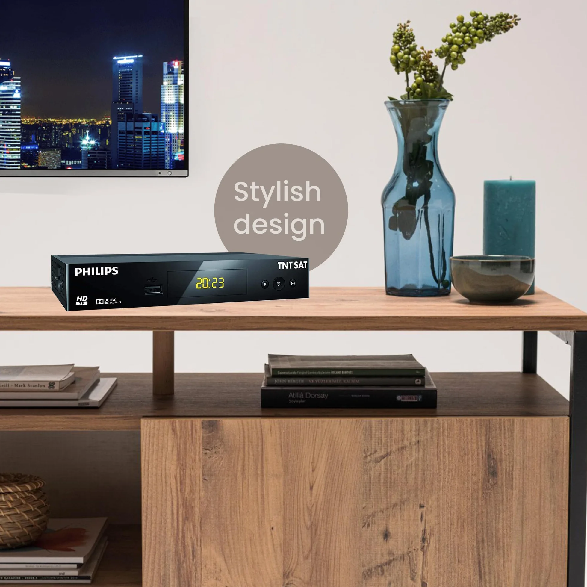 LEYF TNTSAT Decodeur TNT Satellite Recepteur Dsr 3231t - HD Astra (19,2°) / USB/HDMI / MPEG4 / Full HD / 1080P (Carte Non Incluse !)