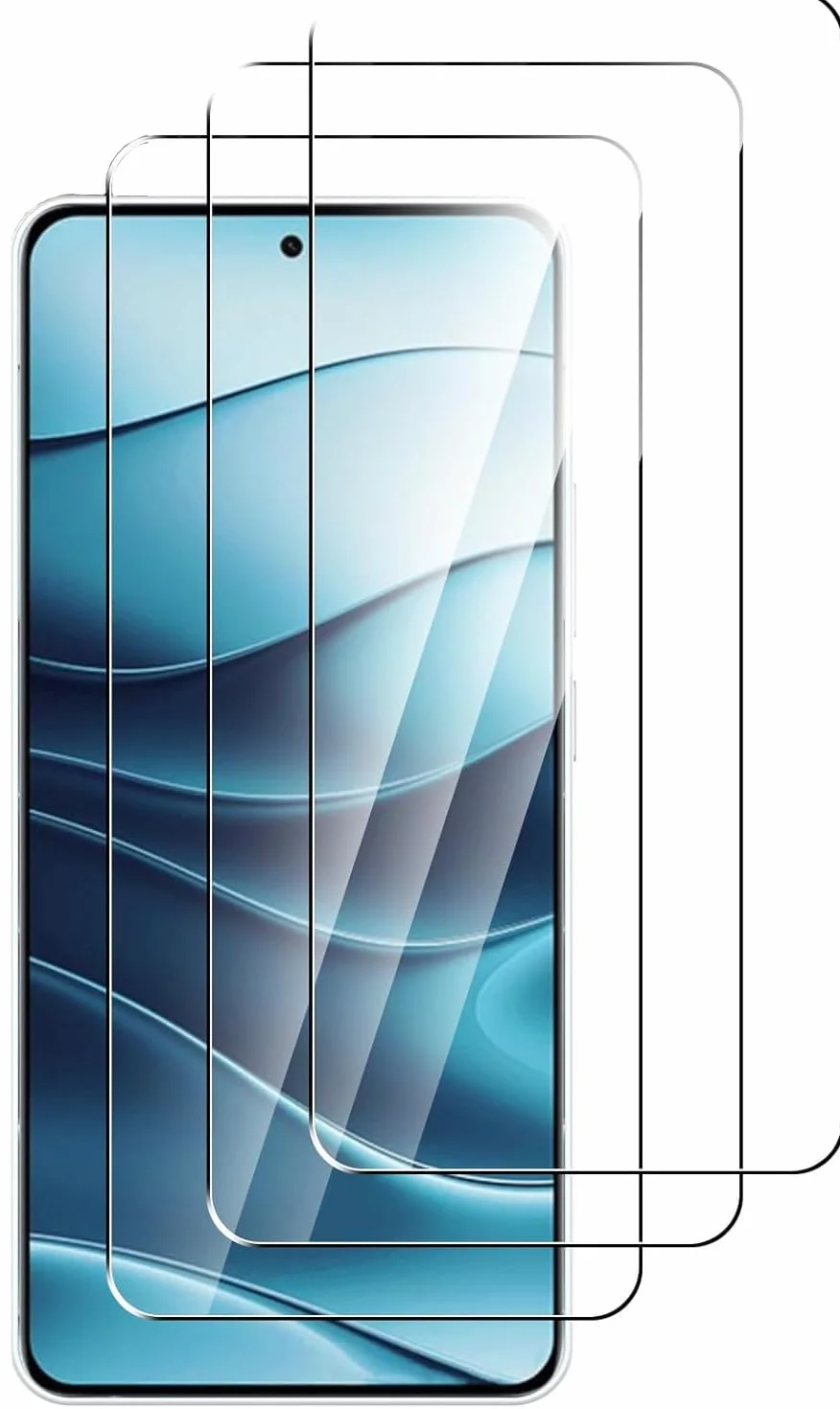 New&Teck Lot de 3 Verre Trempé pour Xiaomi Redmi Note 14 4G/5G, Film Protection Ecran, [Anti-Rayures], [Sans Bulles], [Installation Facile], Ultra Résistant Dureté 9H Glass