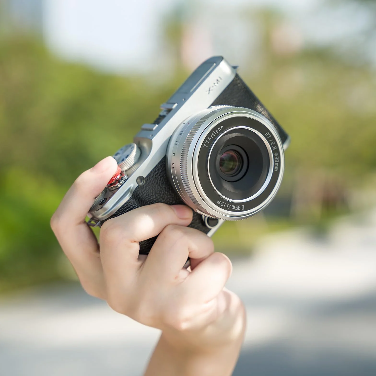 TTArtisan 27mm F2.8 Objectif APS-C Auto Focus pour Fuji X Mount Argent
