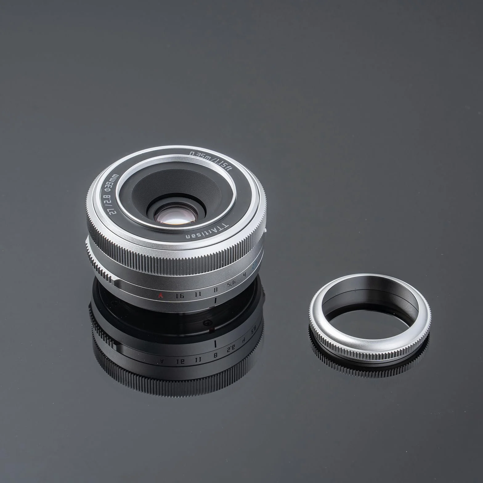TTArtisan 27mm F2.8 Objectif APS-C Auto Focus pour Fuji X Mount Argent