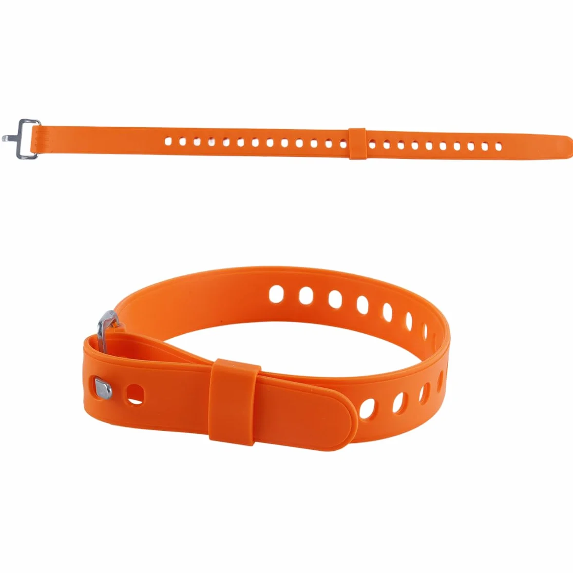 Lot de 4 sangles réglables pour raquettes à neige, snowboard, randonnée (orange)