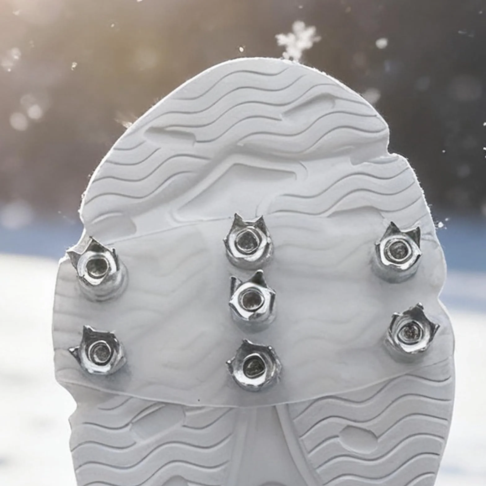 Crampons Antidérapants pour Chaussures, Adhérence Hiver Randonnée Glace Neige Femmes Hommes