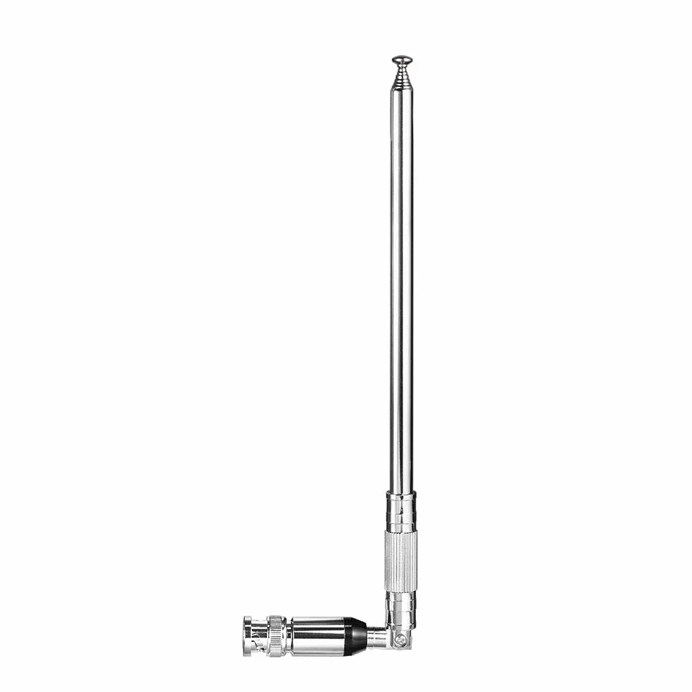 Bingfu Antenne Scanner Radio 20-460MHz 470-1300MHz Télescopique Mâle BNC 8-Section Compatible avec Uniden Bearcat Whistler Scanner Radio Police CB VHF UHF Radioamateurs