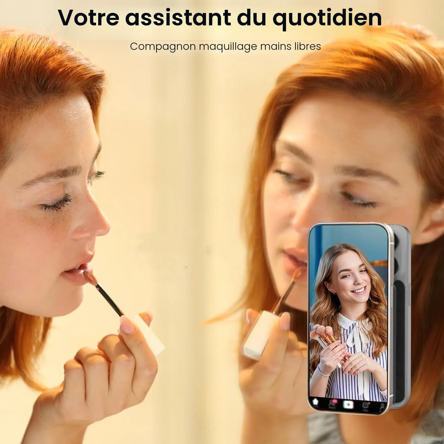 2Pcs Support Ventouse Telephone,Ventouse iphone Silicone Adhésif,Coque Ventouse,Support Telephone Ventouse,Portable