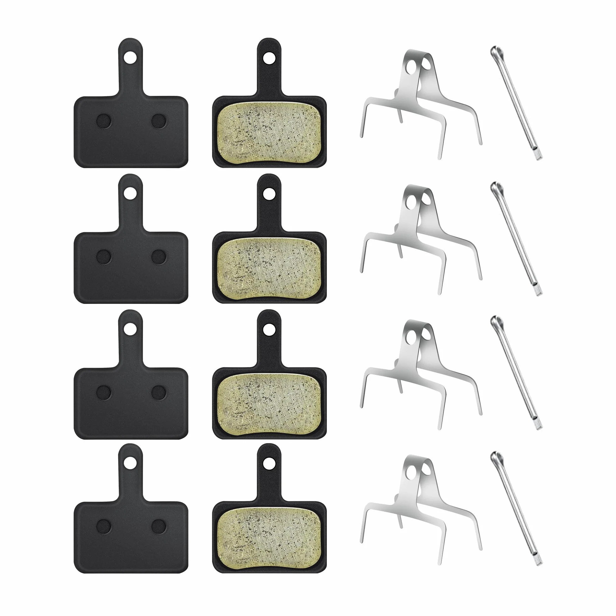 Lot de 4 Plaquettes de Frein pour Vélo B01S, Disques de Frein Haute Performance pour Deore, TRP, Tektro
