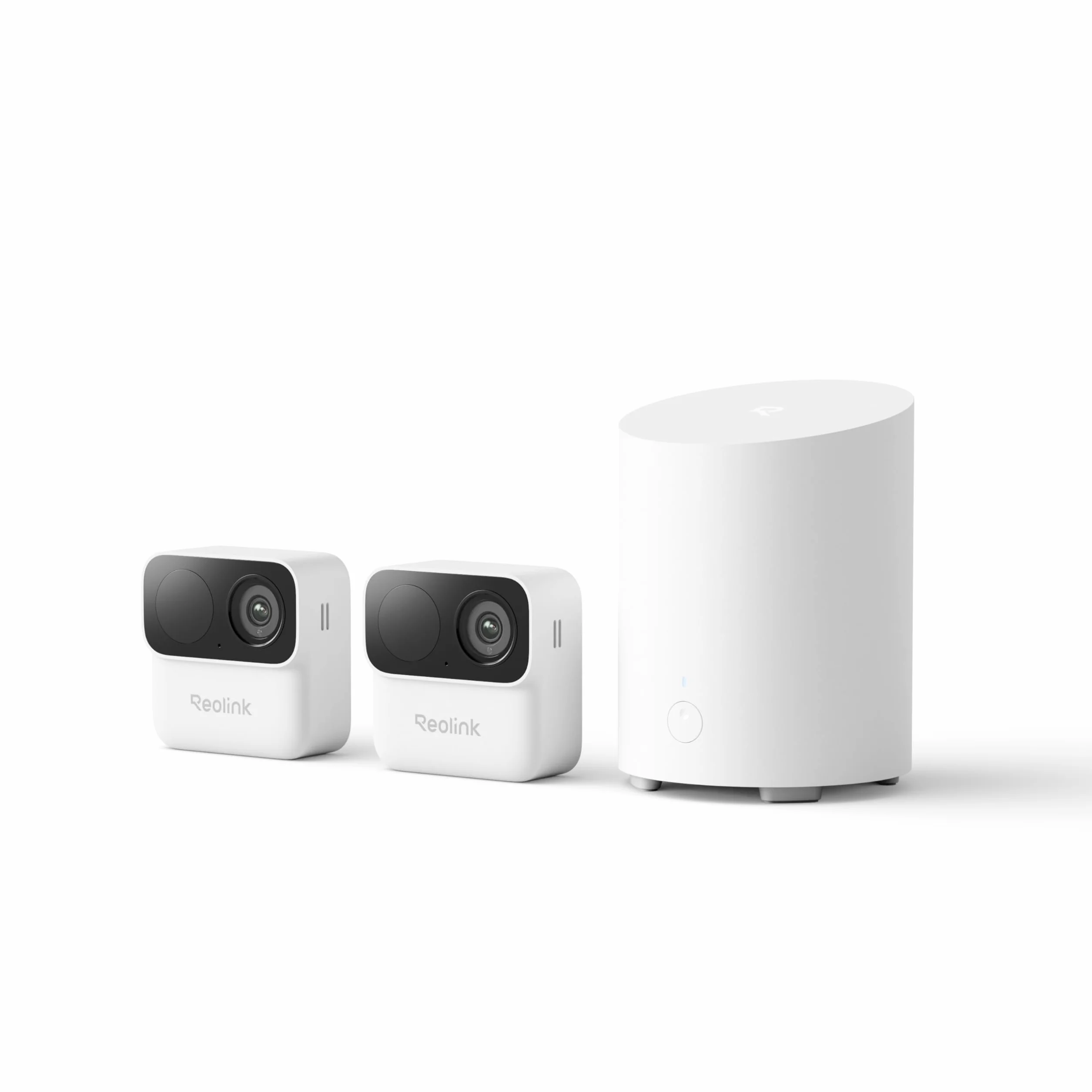 Reolink Kit 2 Caméras WiFi Magnétiques MagiCam+Home Hub Mini, Autonomie 9 Mois, Wi-FI 2,4/5 GHz, Détection de Personnes par IA, 1080P Vision Nocturne, IP67, Stockage Local 1 to, sans Abonnement