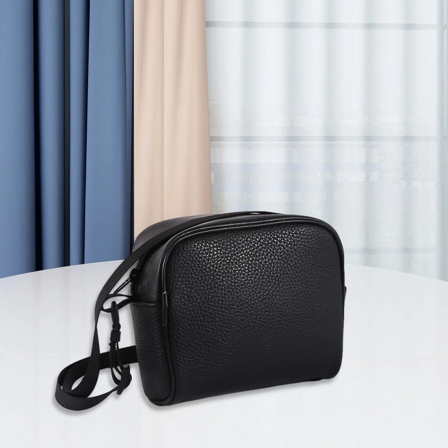 Étui de Rangement pour Jumelles, Accessoire Portable en Cuir PU résistant, Fermeture éclair Fluide, Indispensable pour Les Professionnels.