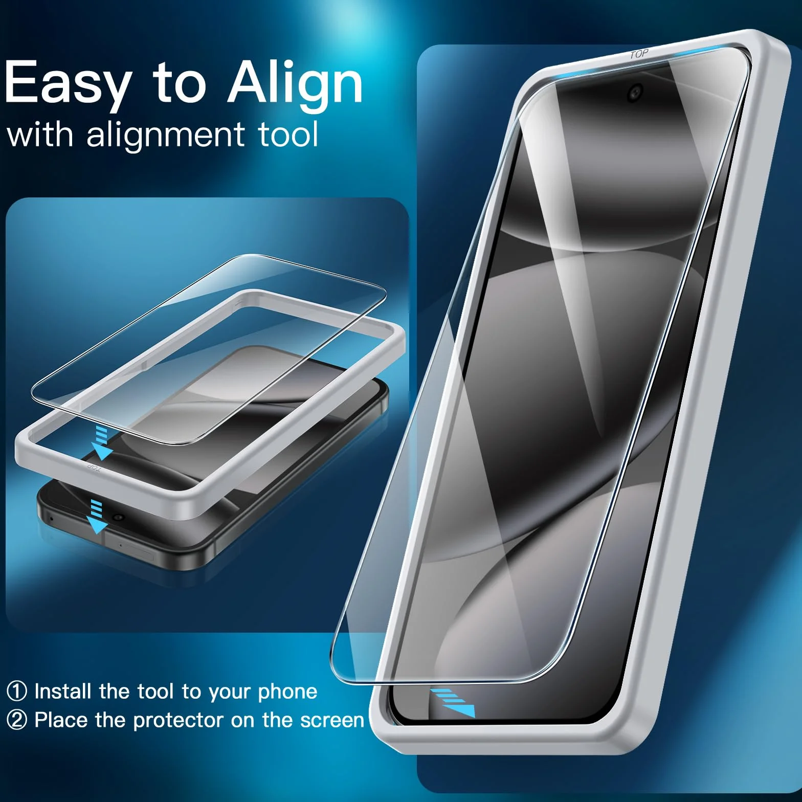 JETech Protection D'écran pour Google Pixel 10 Pro avec Protecteur d'Objectif Caméra, Compatible avec le Déverrouillage par Empreinte Digitale, Film en Verre Trempé, HD Clair, Lot de 2 Chacun