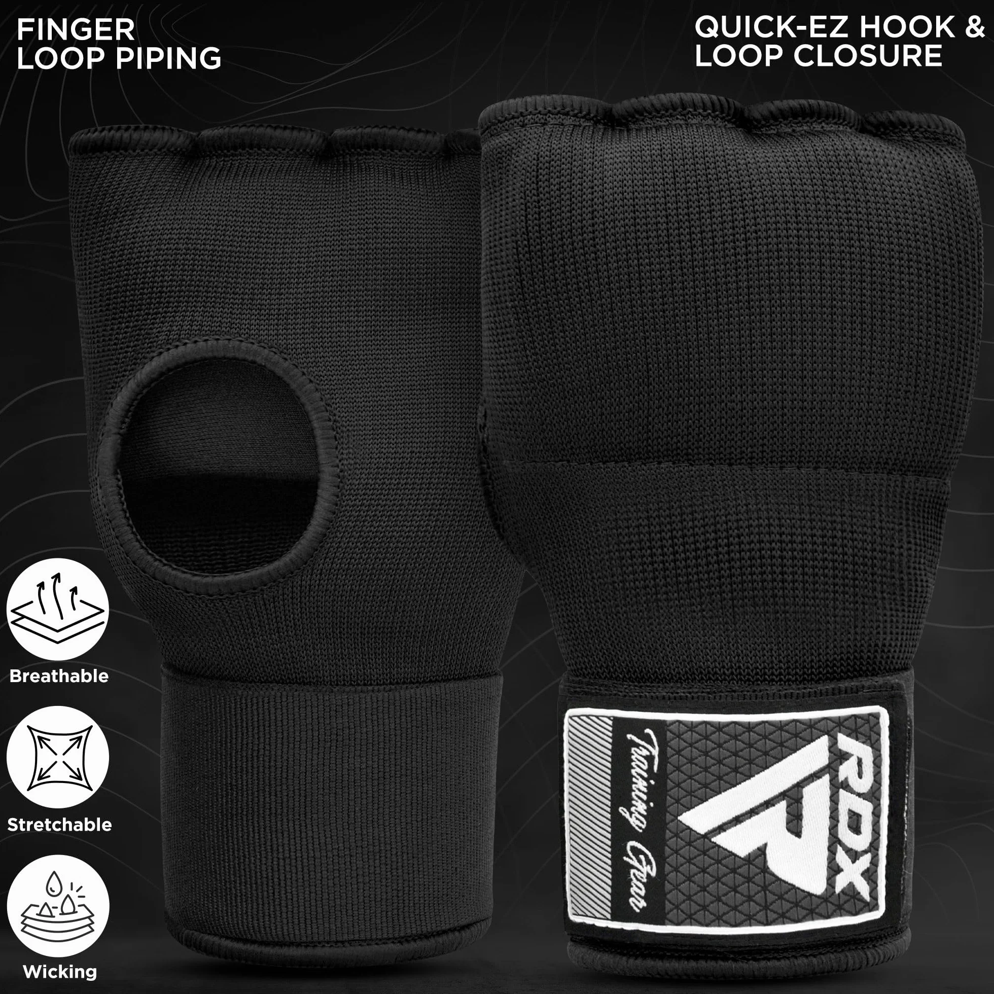 RDX Gel Bandes Boxe Sous Gants 100CM MMA Muay Thai Protege Main Arts Martiaux Sparring Protecteur de Poing