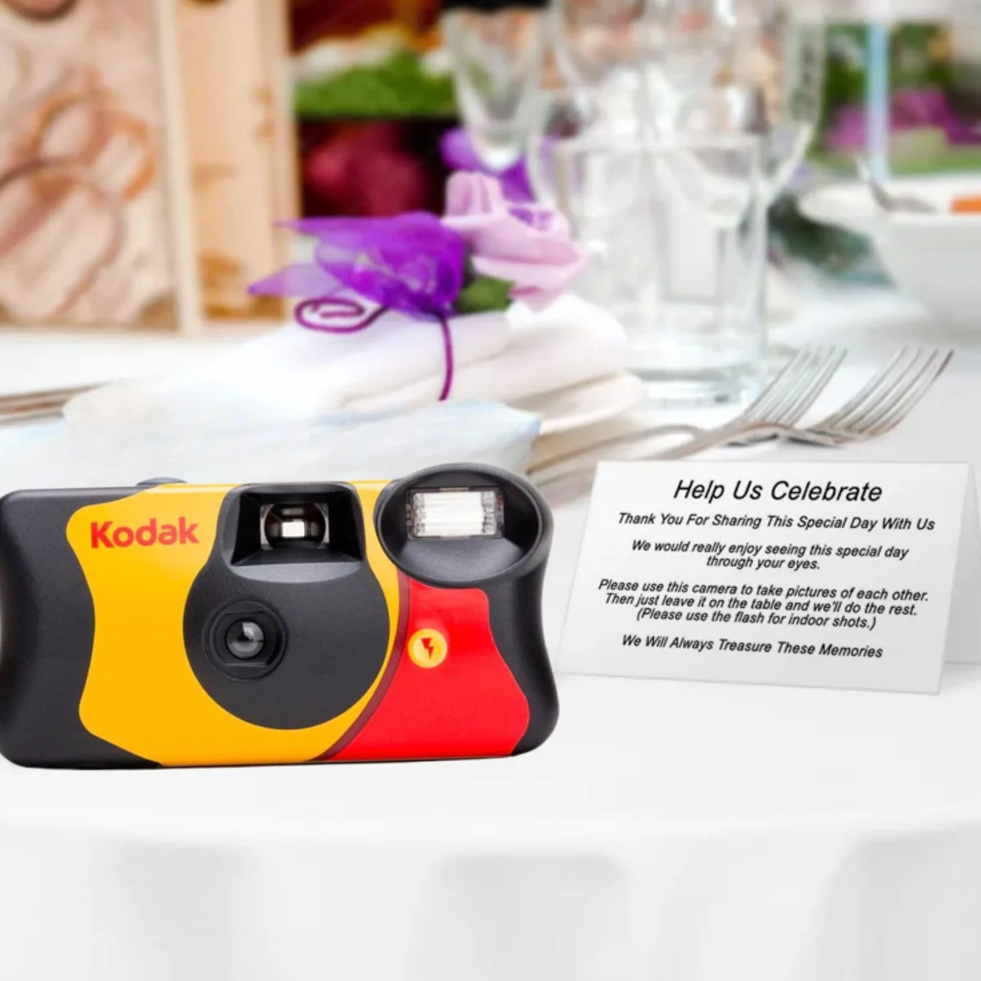 Lot d'appareils photo jetables – Comprend 10 paquets d'appareils photo Kodak Funsaver à usage unique 35 mm avec 27 poses et carte d'astuces pour photographie Clikoze
