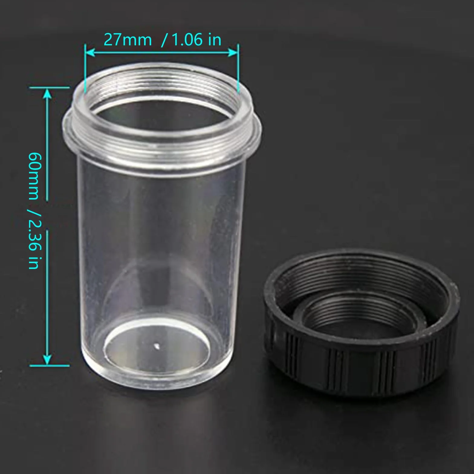 Étui de protection pour objectif de microscope biologique, boîte de rangement, accessoires portables