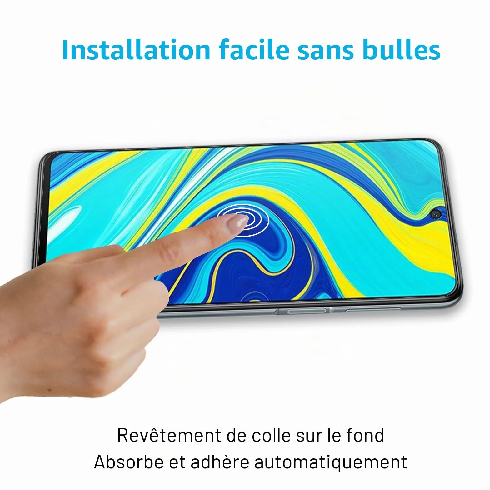 Didisky Lot de 2 Verre Trempé pour Xiaomi Redmi Note 9S, Note 9 Pro, Note 9 Pro Max, 9H