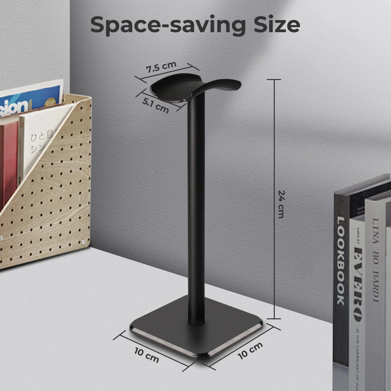 Alyvisun Support Casque [Base lestée et Hauteur Plus élevée], Support pour écouteurs de Bureau Universel pour Tous Les Casques de Jeu/écouteurs de Bureau