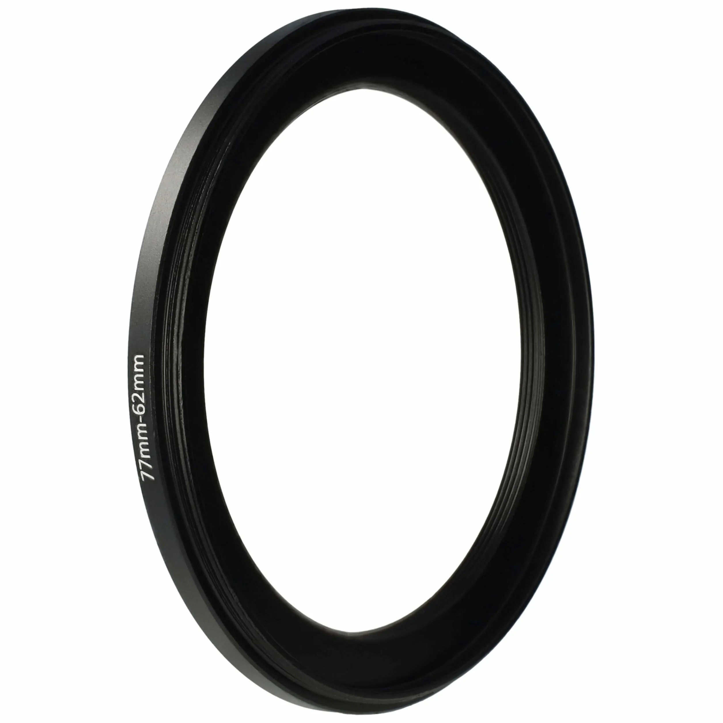 vhbw Bague d'adaptation Step-Down 77 mm vers 62 mm Réducteur métal pour Appareil Photo