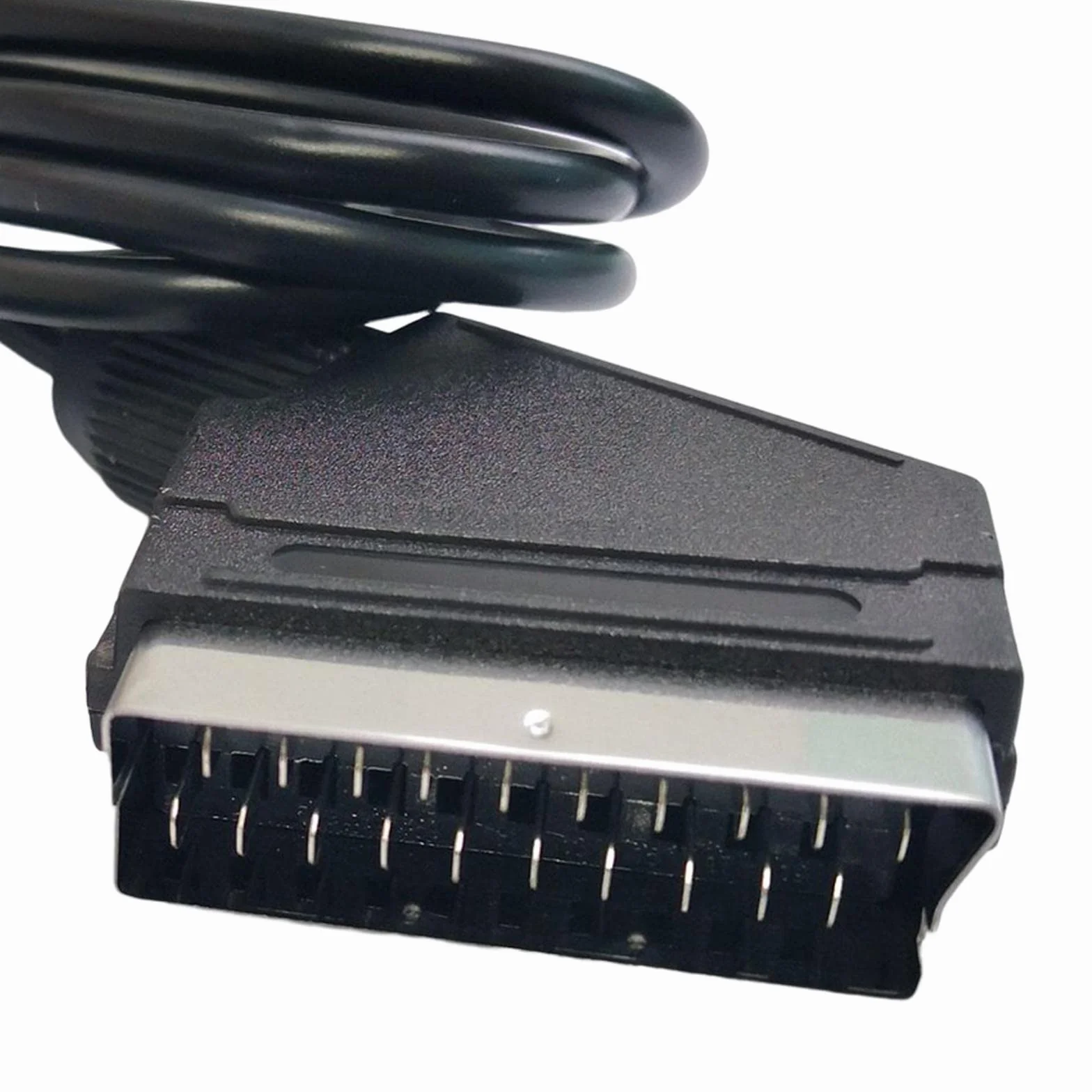 Câble Péritel pour Console Sega Dreamcast, 1.8m, Câble de Connexion Amélioration Vidéo et Audio, Compatibilité TV avec Prise SCART, pour Rétrogaming et Remplacement